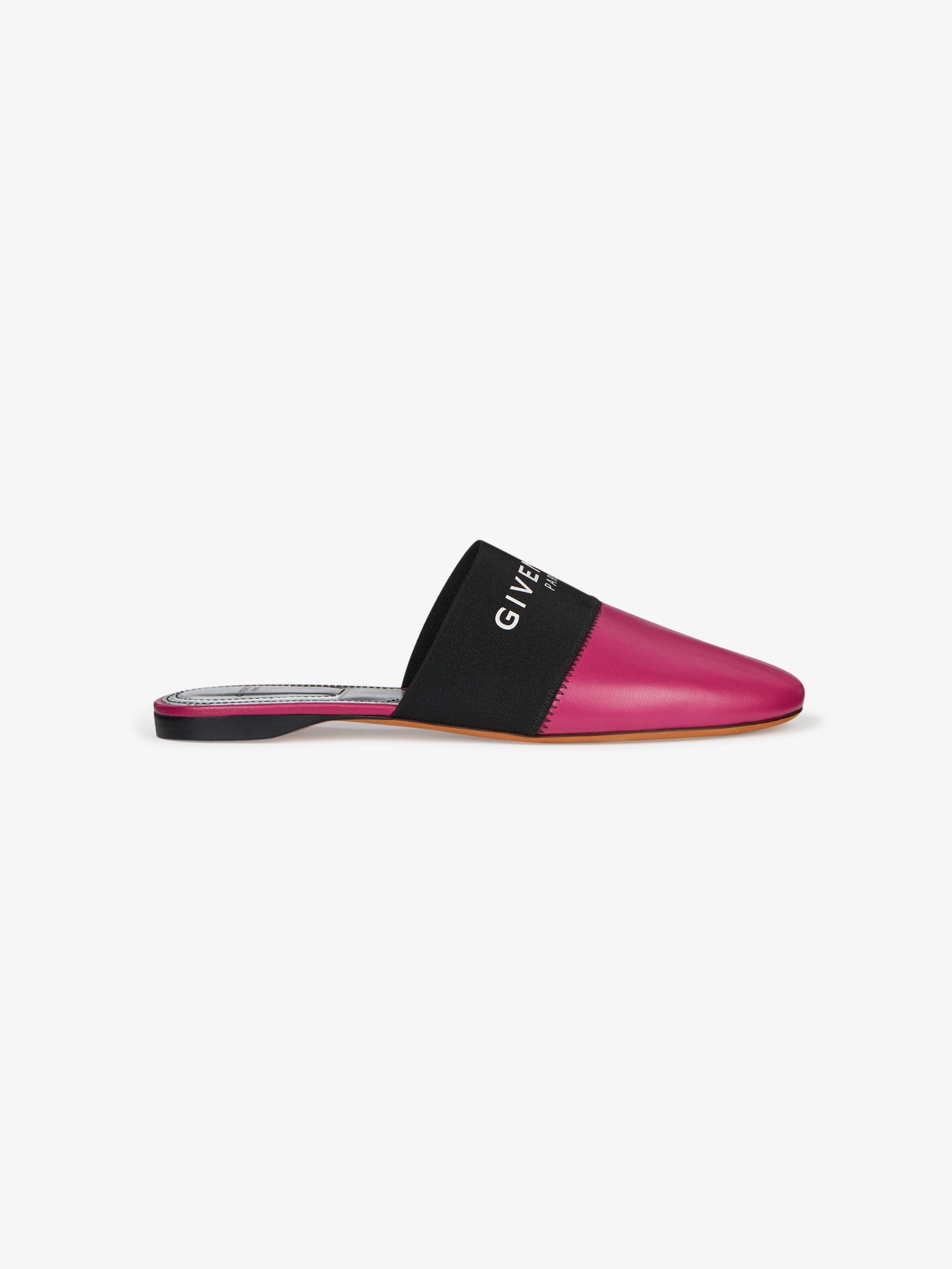 GIVENCHY PARIS flat mules in leather