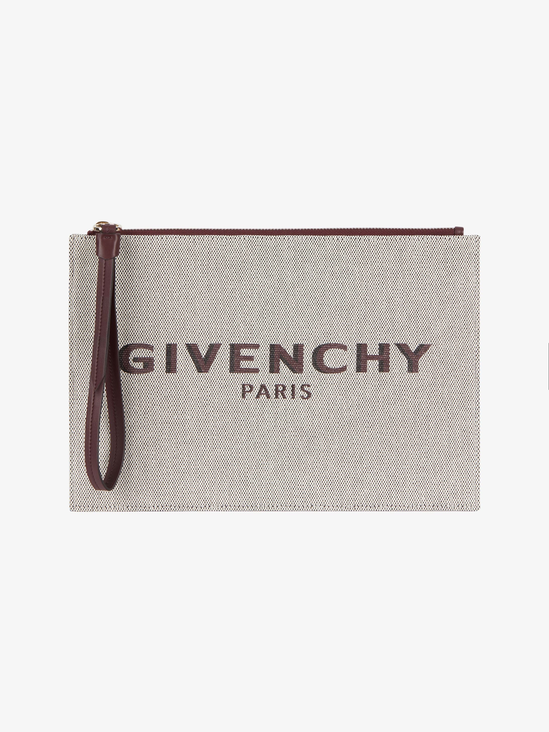 Medium GIVENCHY PARIS pouch in canvas