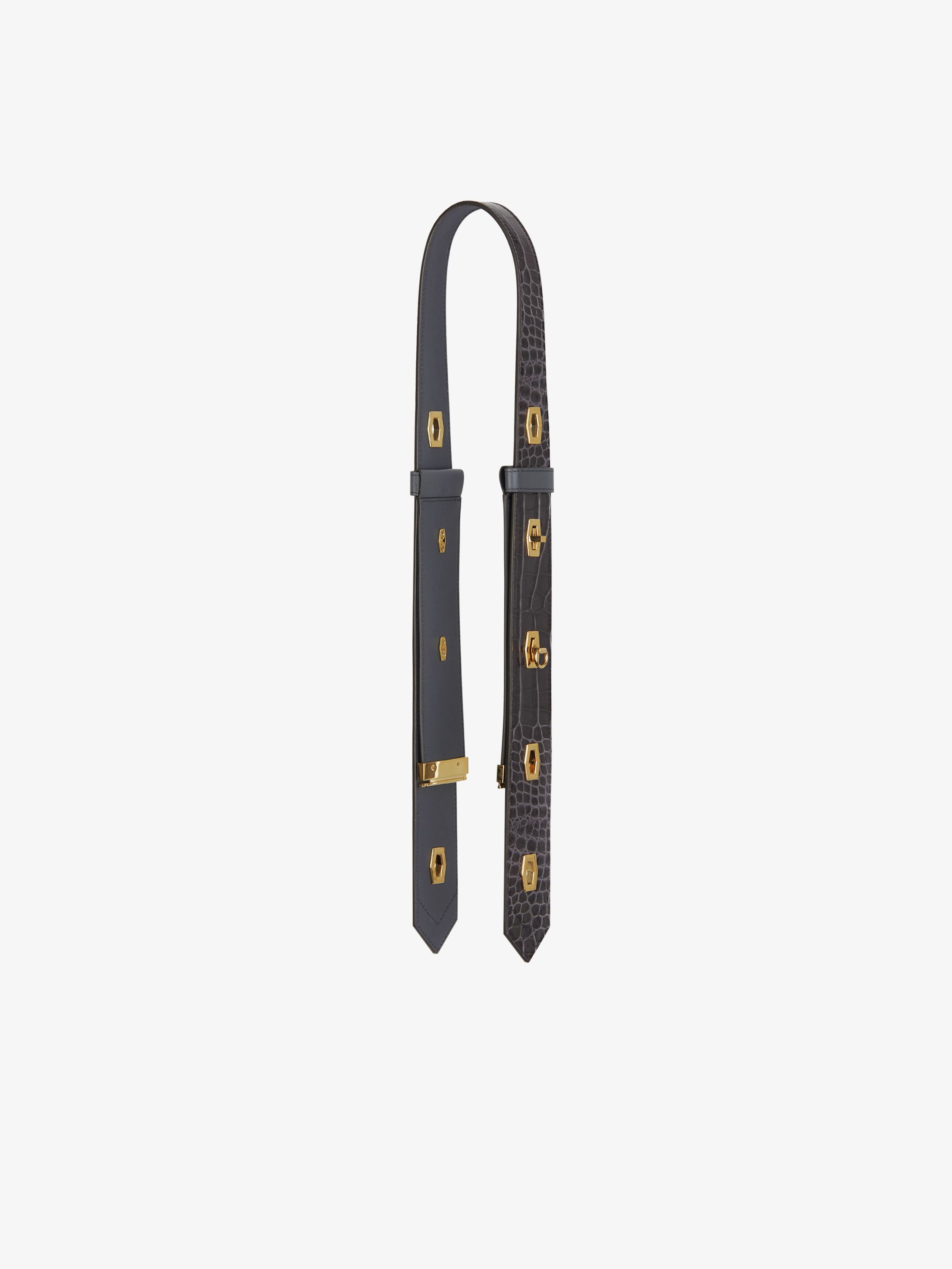 Eden strap in crocodile effect leather