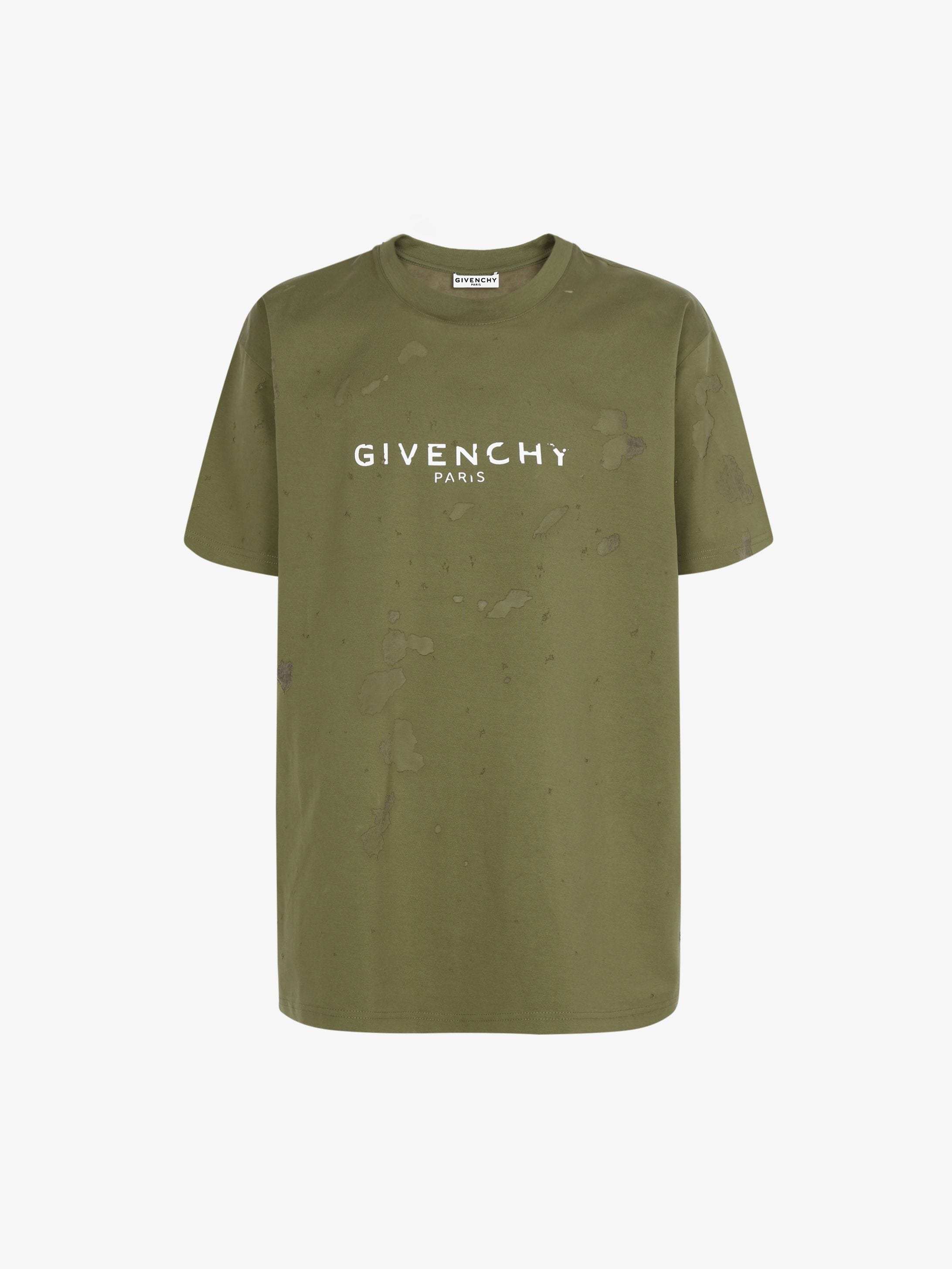 GIVENCHY PARIS destroyed t-shirt