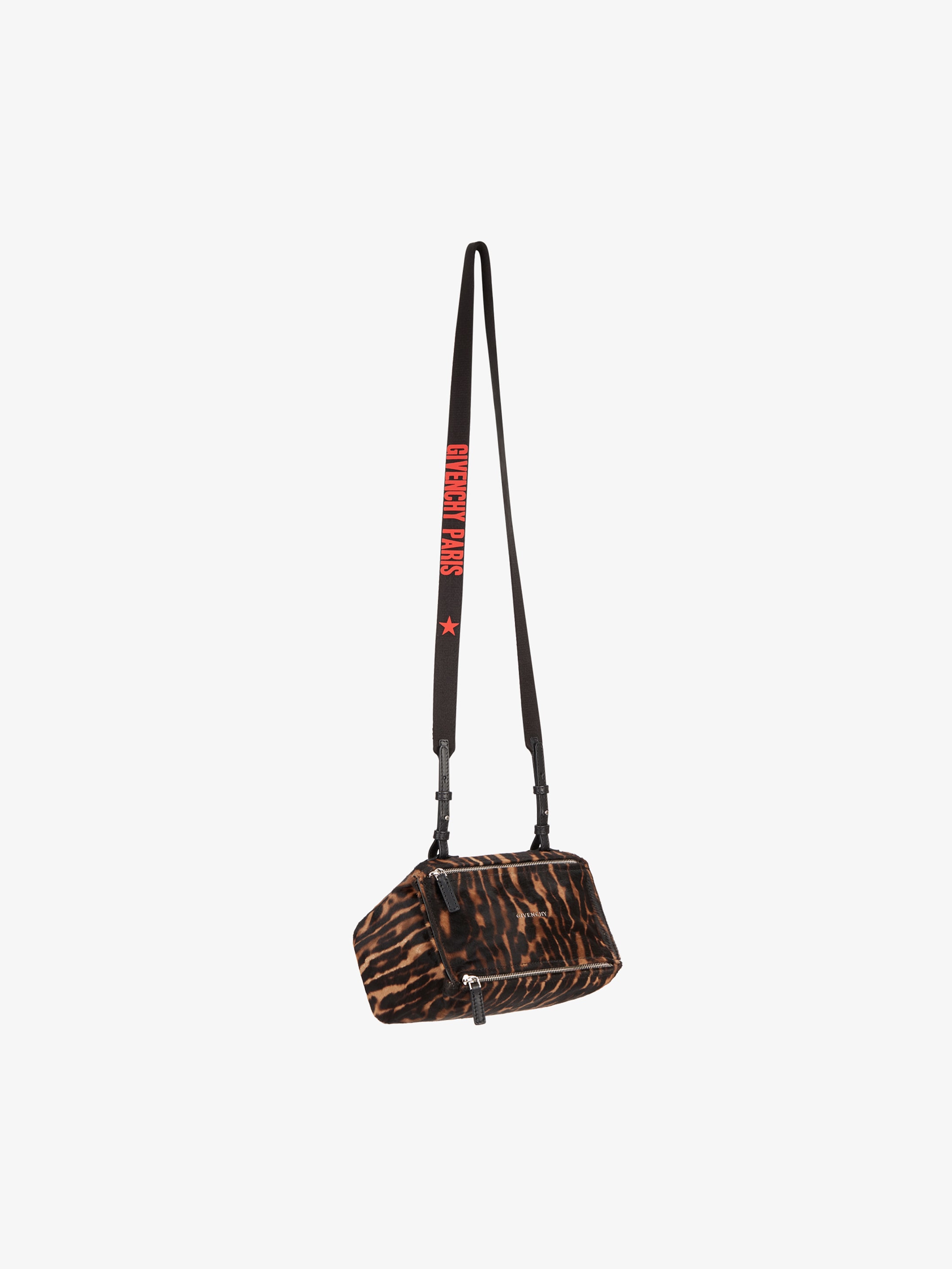 Leopard printed mini Pandora bag