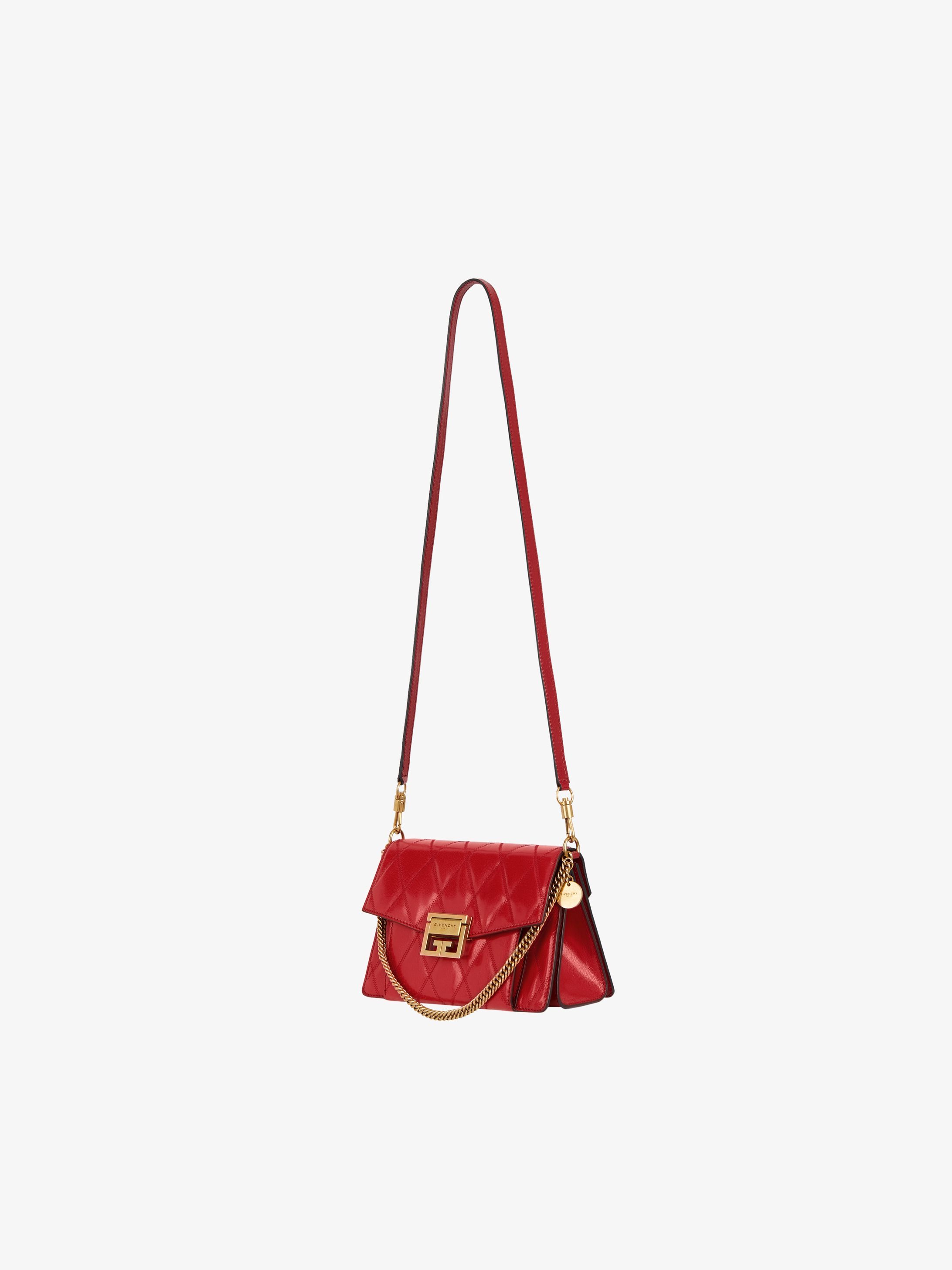 Small GV3 bag in diamond quilted leather