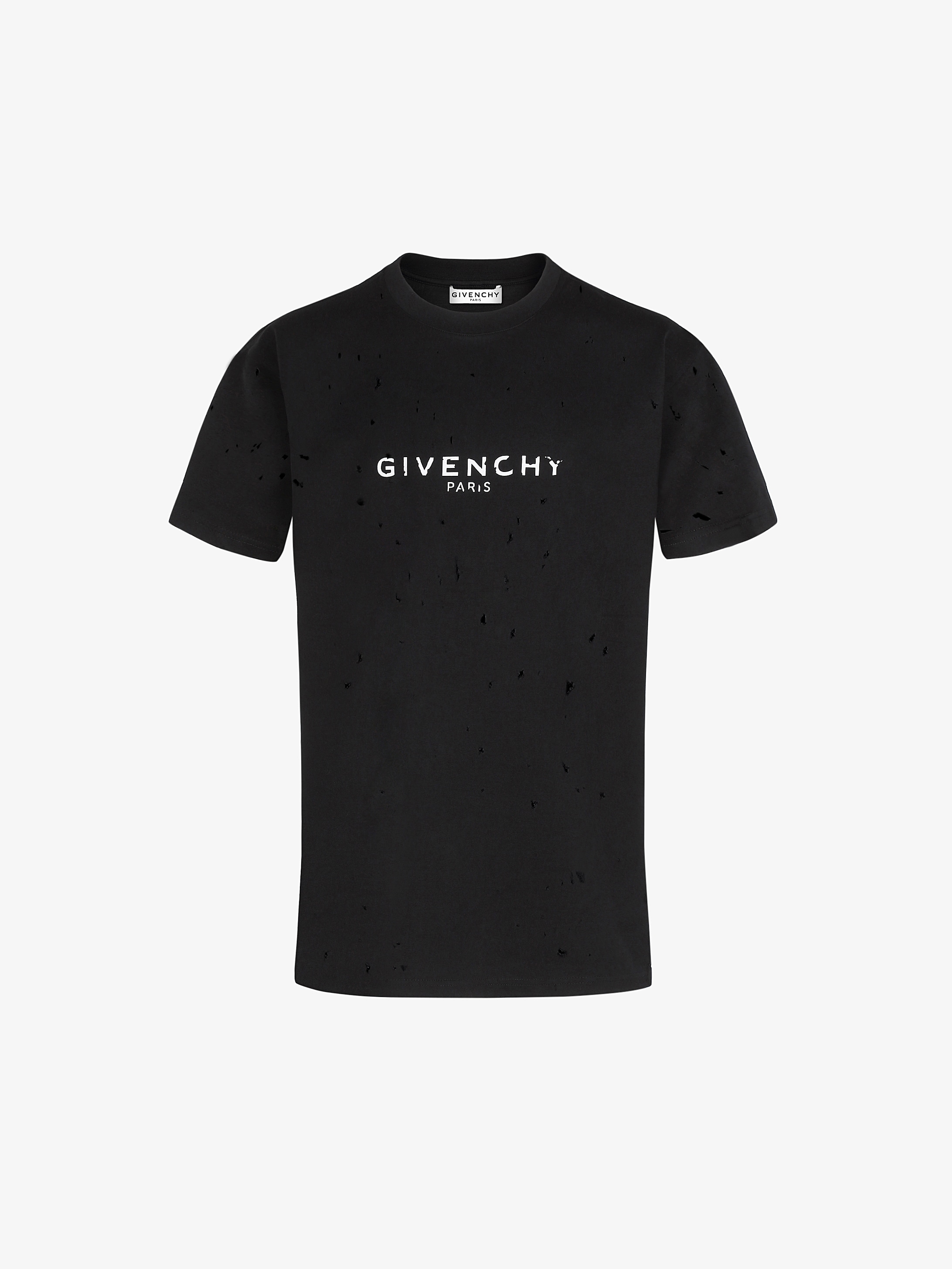 Givenchy PARIS destroyed t-shirt 