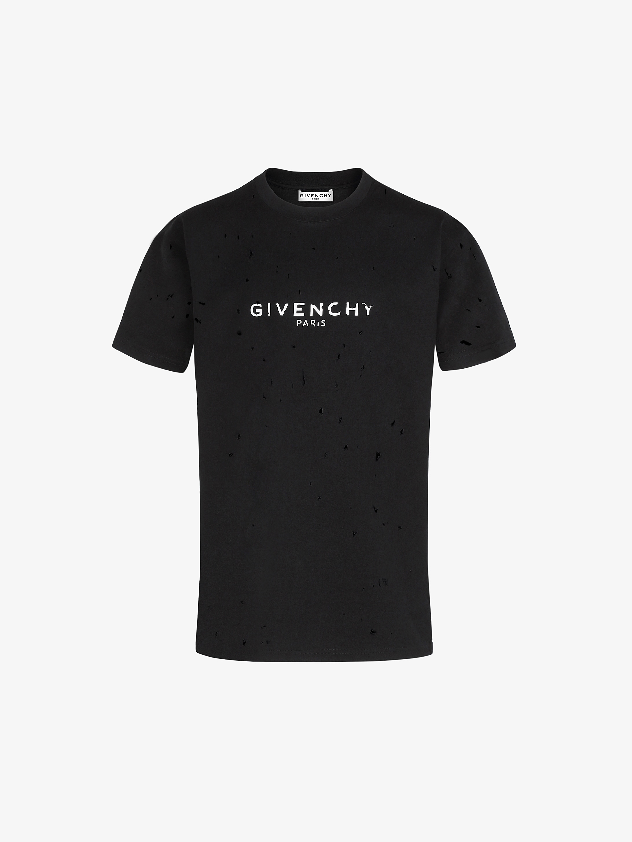 givenchy destroyed hoodie black