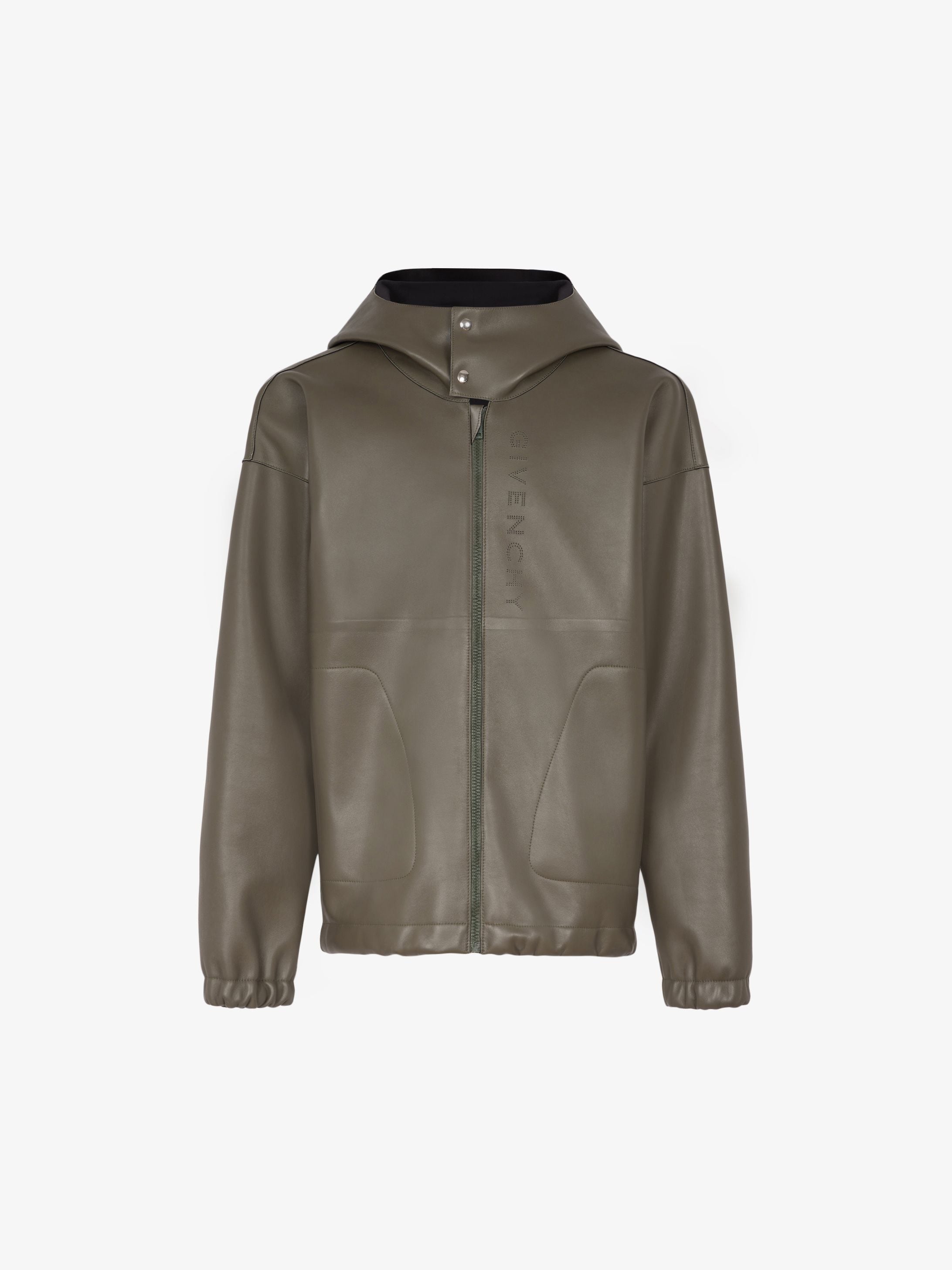 Blouson à capuche GIVENCHY en cuir
