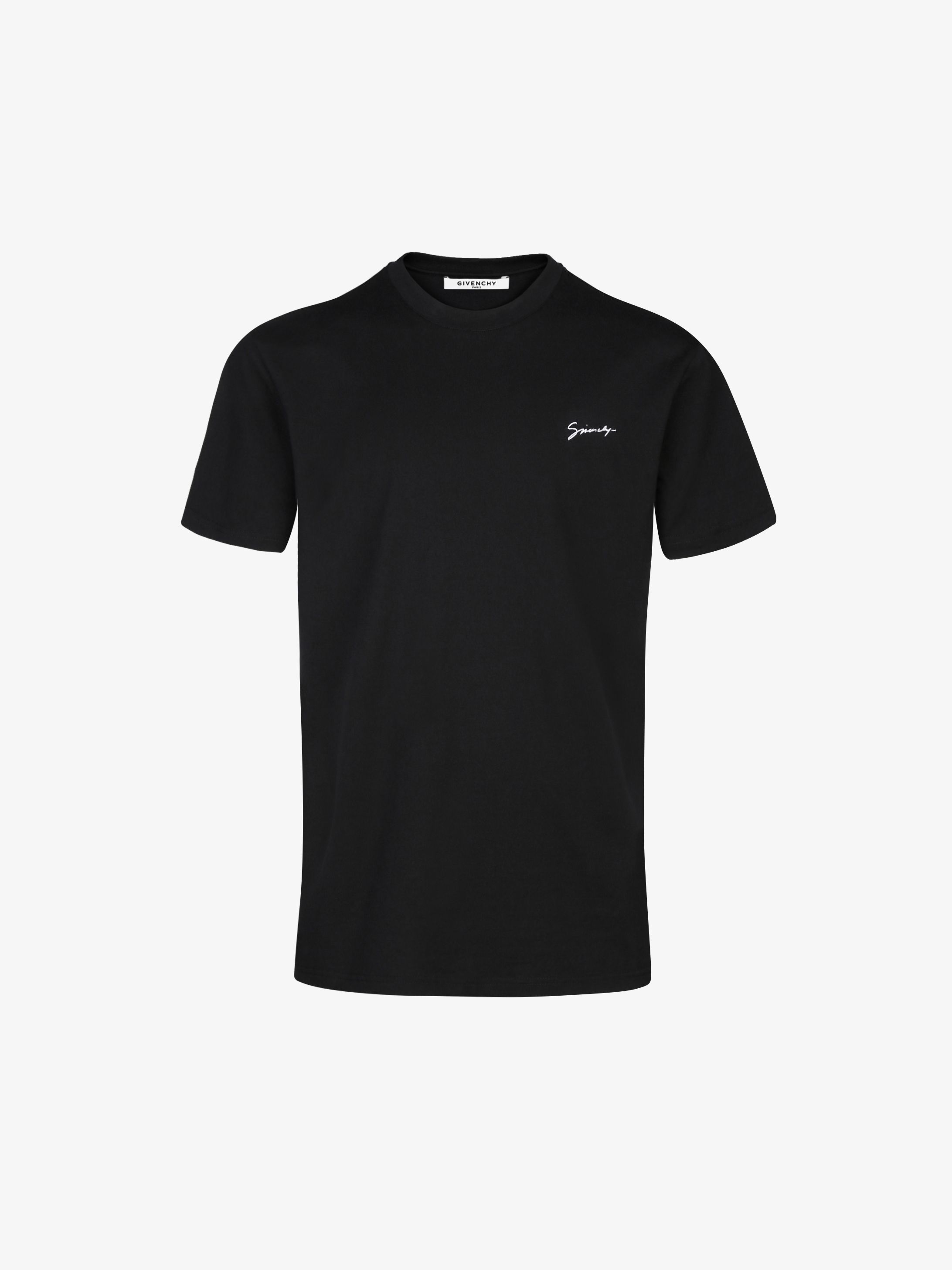 T-shirt slim fit à signature GIVENCHY brodée