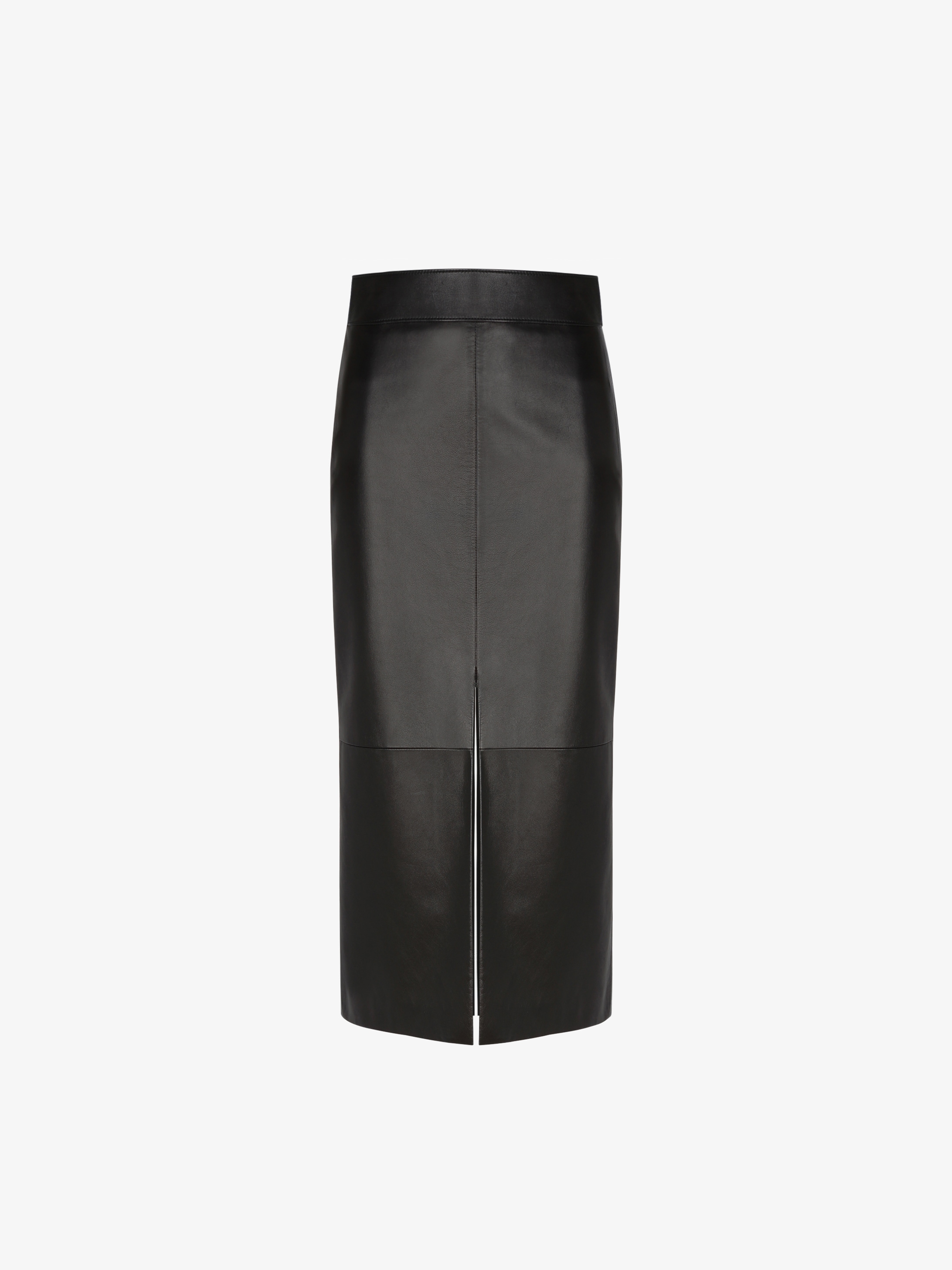 Pencil skirt in leather