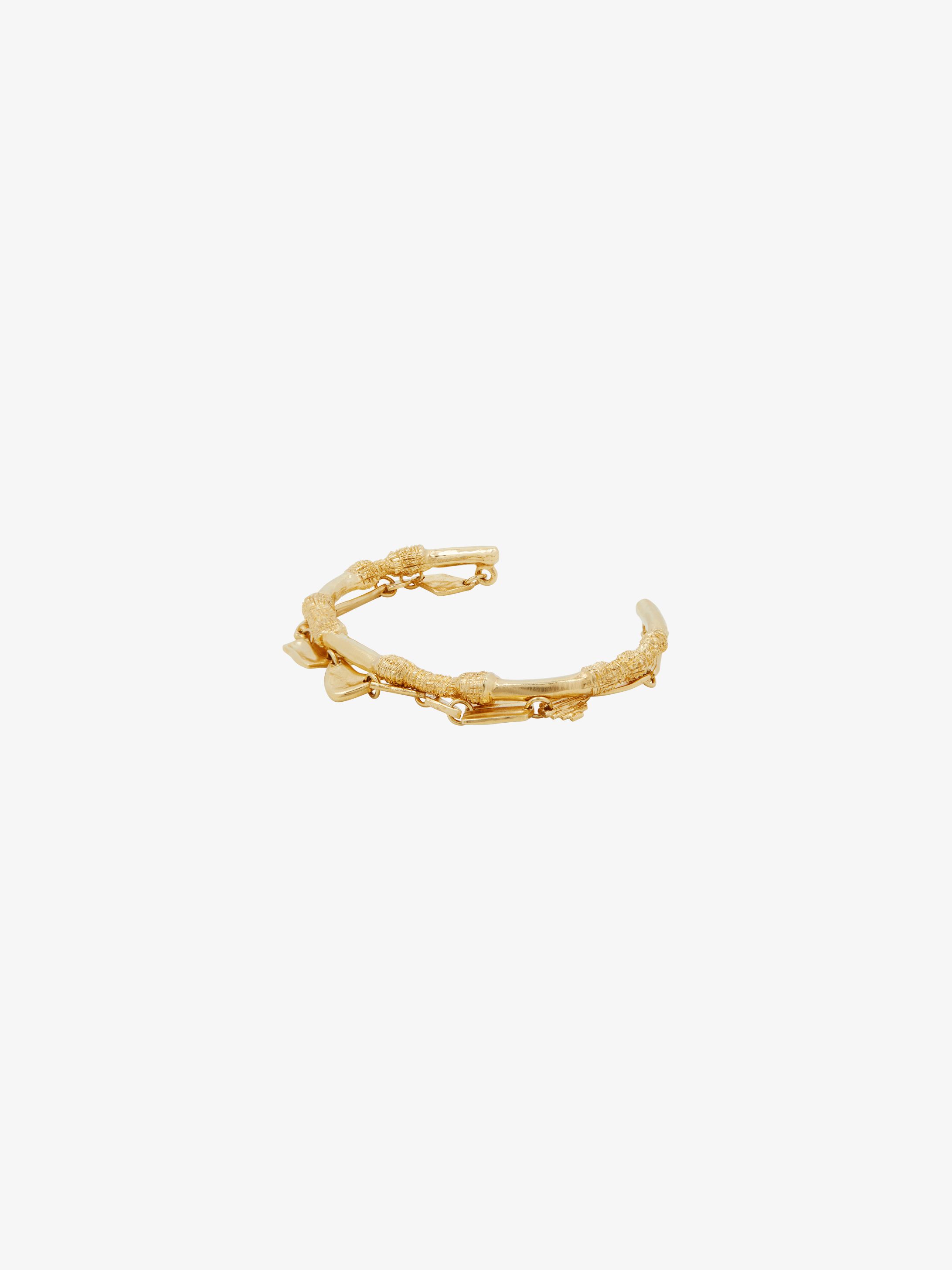Bracelet en laiton à deux rangs