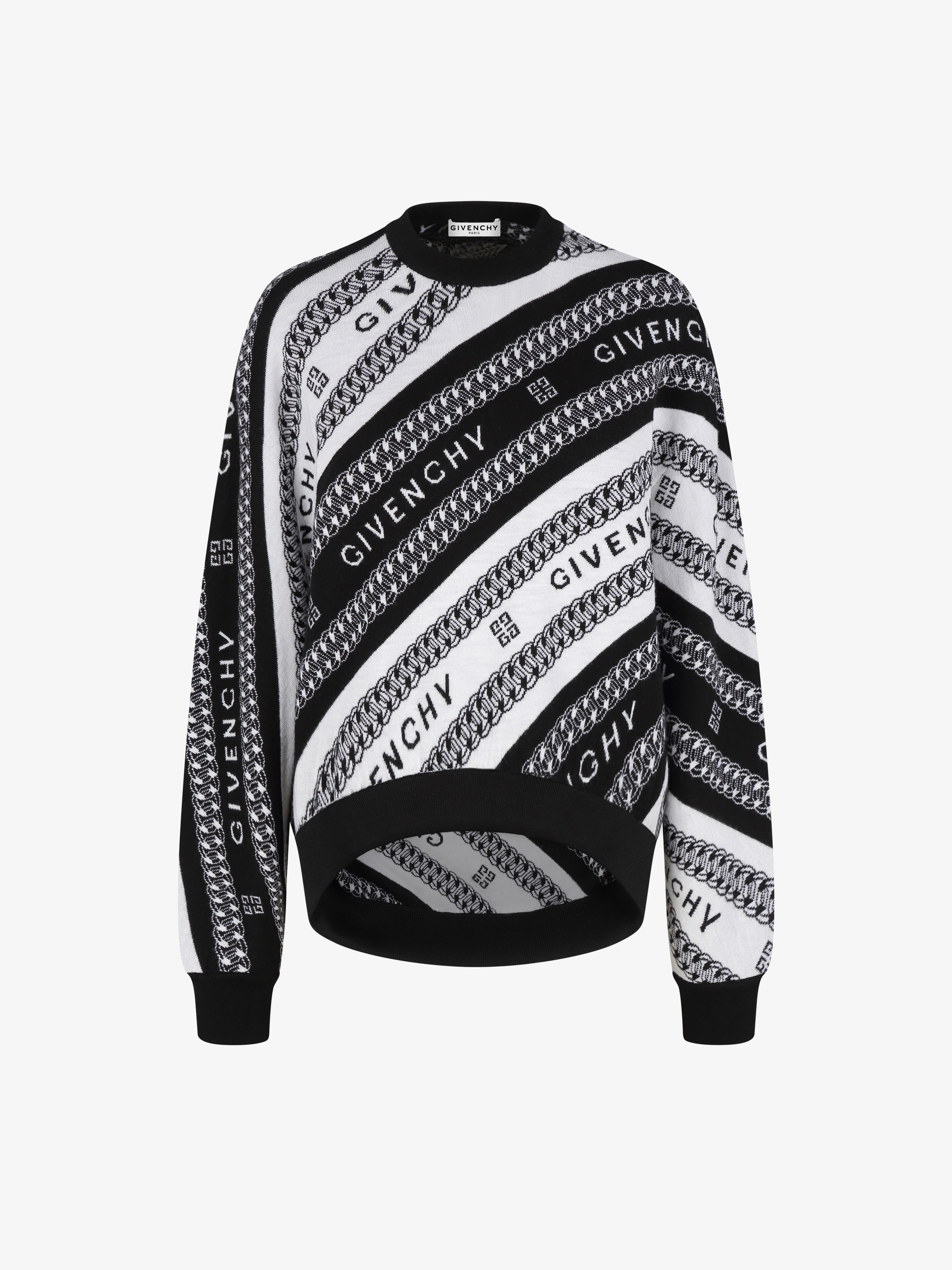 givenchy black and white sweater