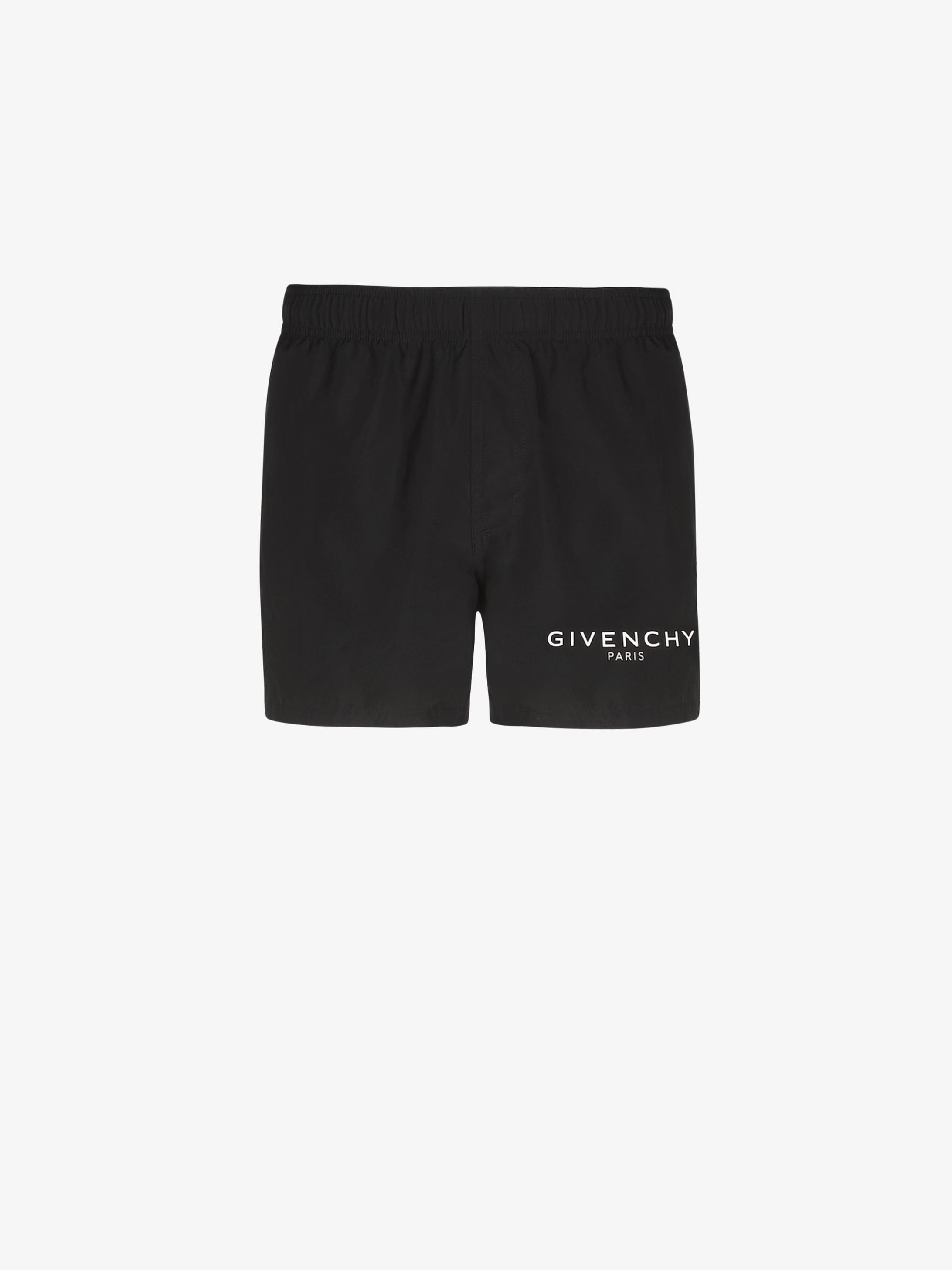 givenchy logo swim shorts