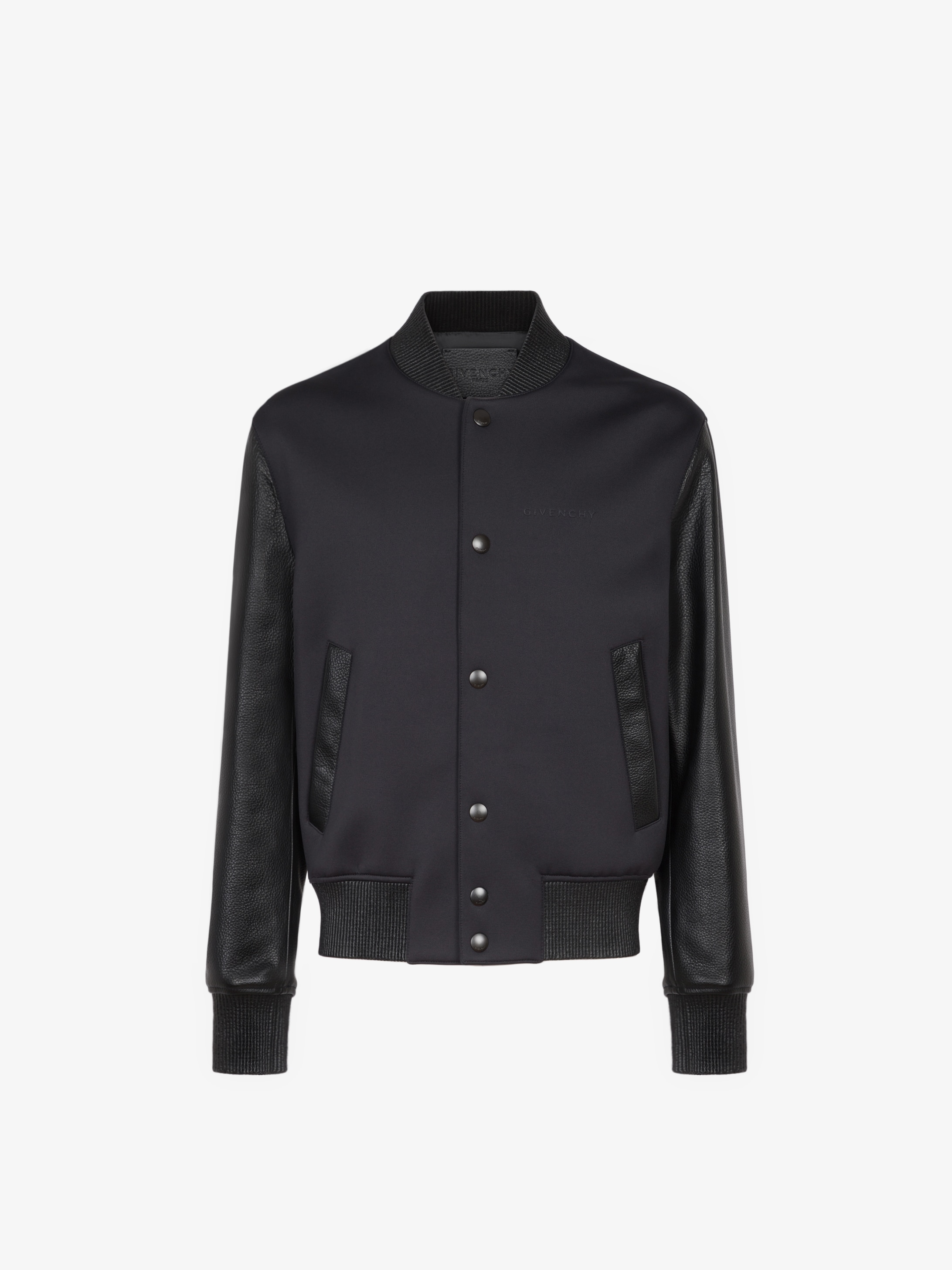 GIVENCHY bomber jacket in neoprene and leather
