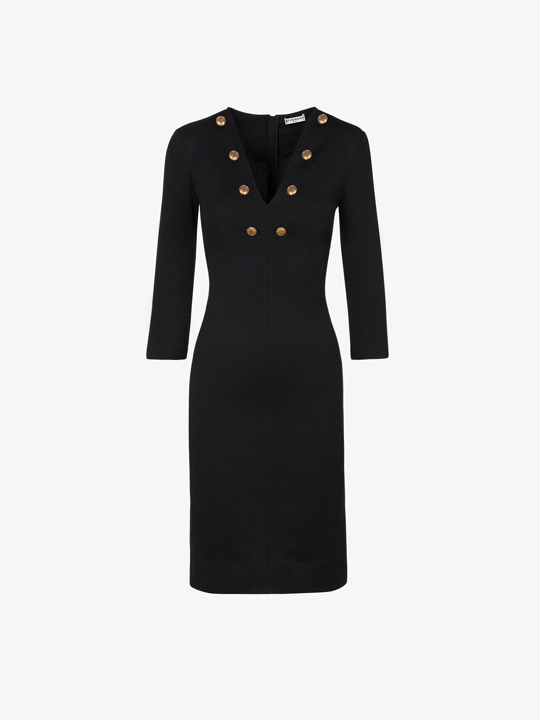 Dress in jersey with 4G buttons
