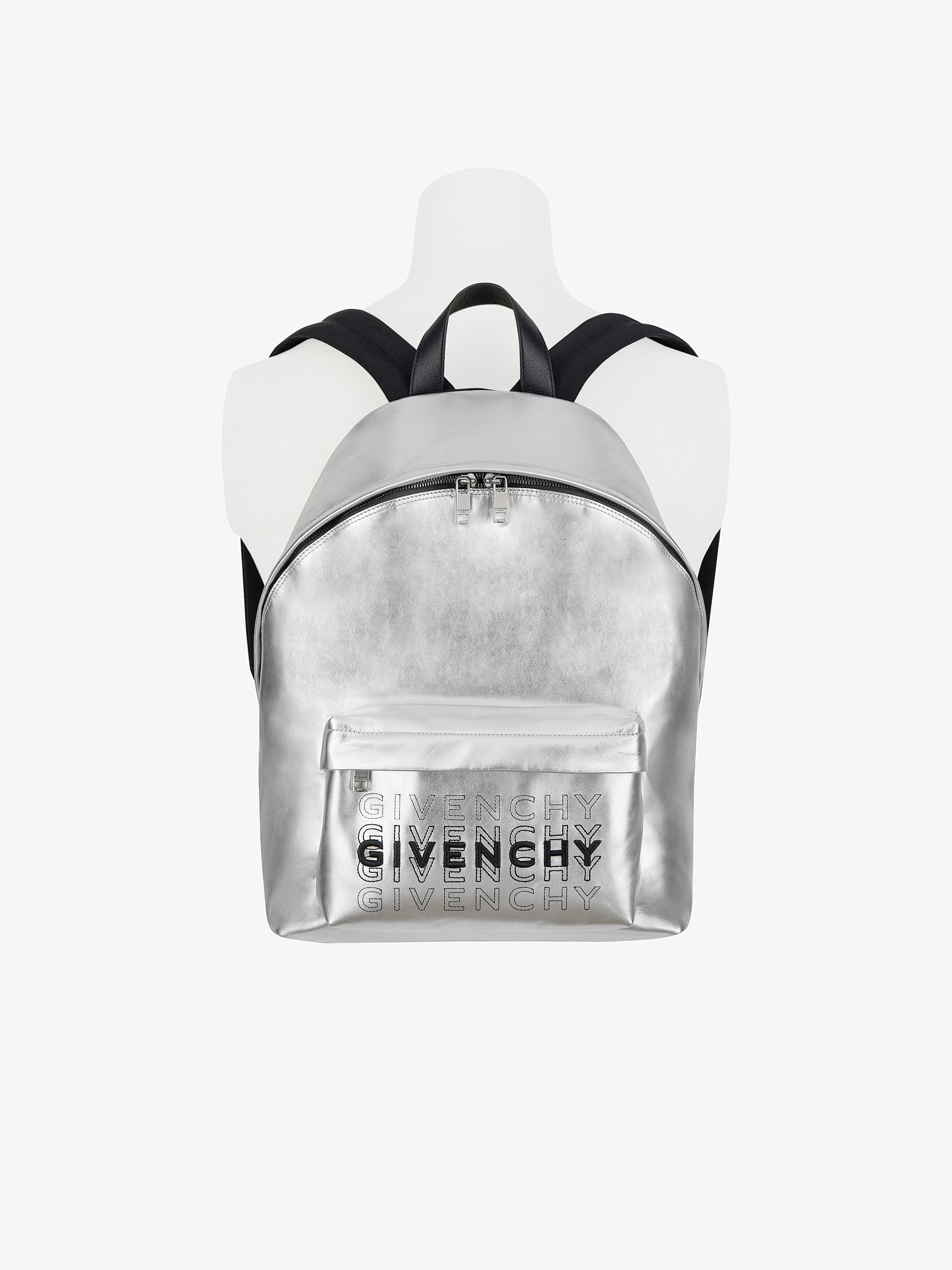 GIVENCHY shading backpack in metallized leather