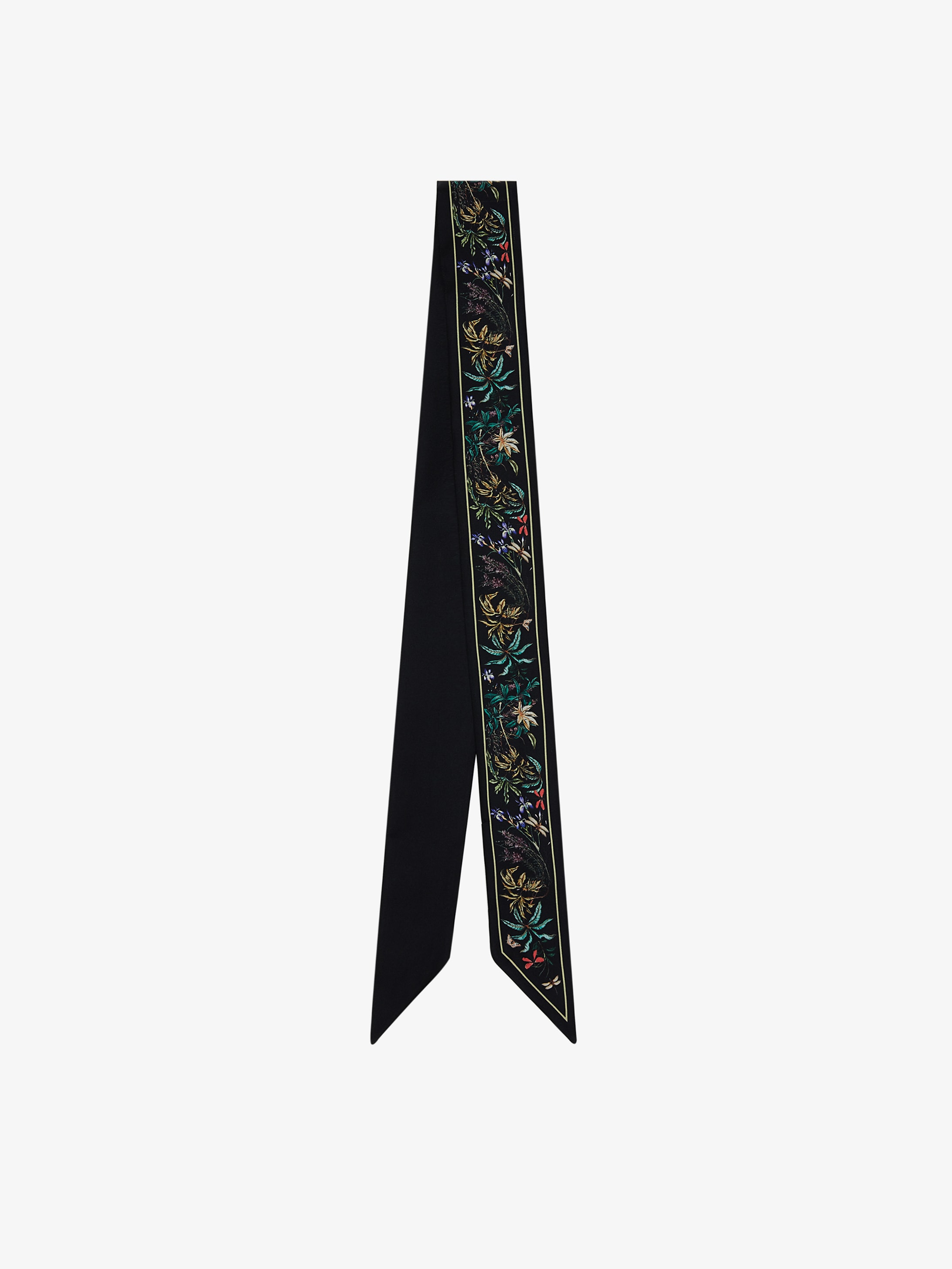 GIVENCHY heandband in floral printed silk