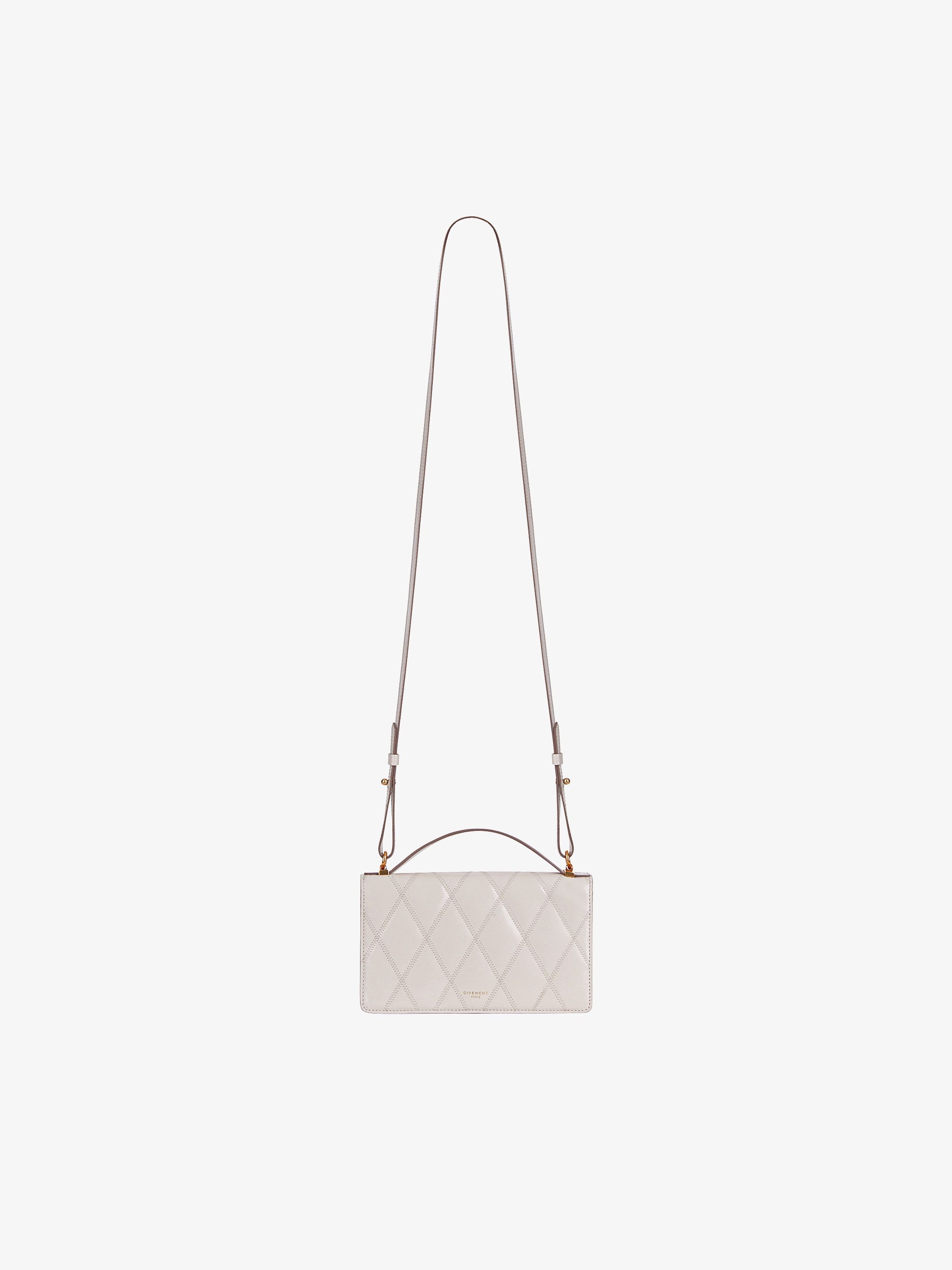 Mini bag in diamond quilted leather