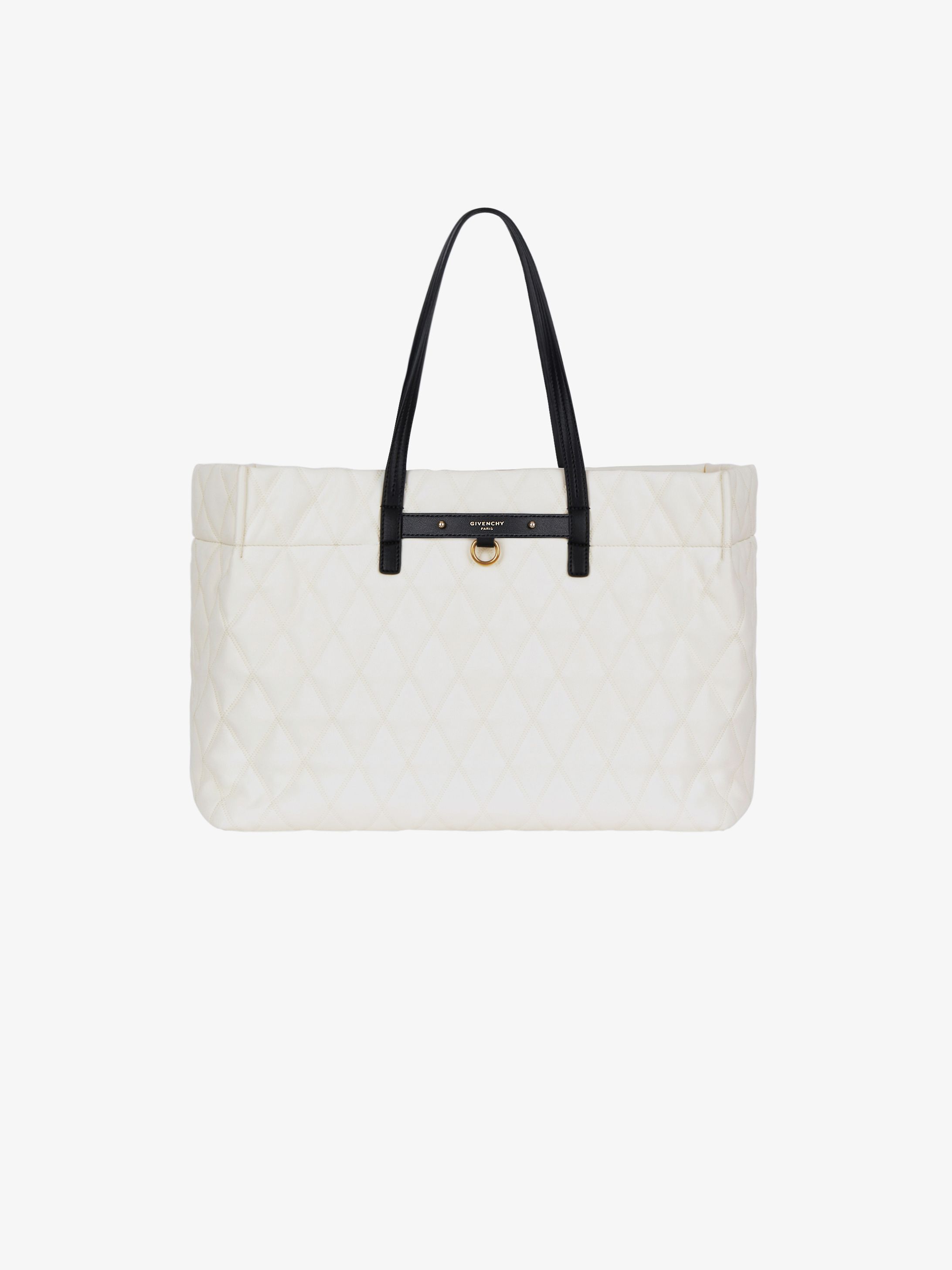 Duo tote bag in quilted canvas