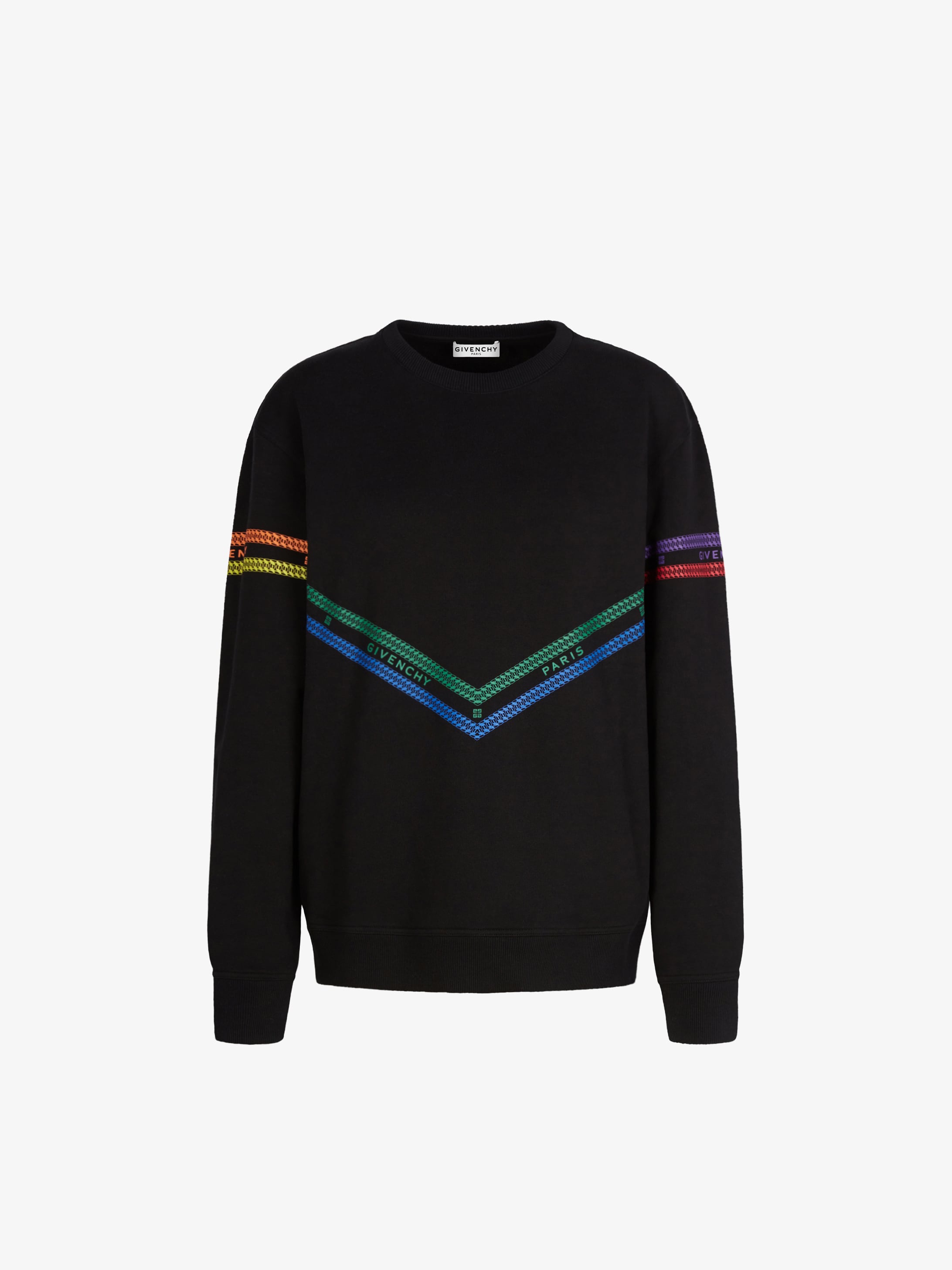 Felpa con stampa GIVENCHY Chaîne multicolore