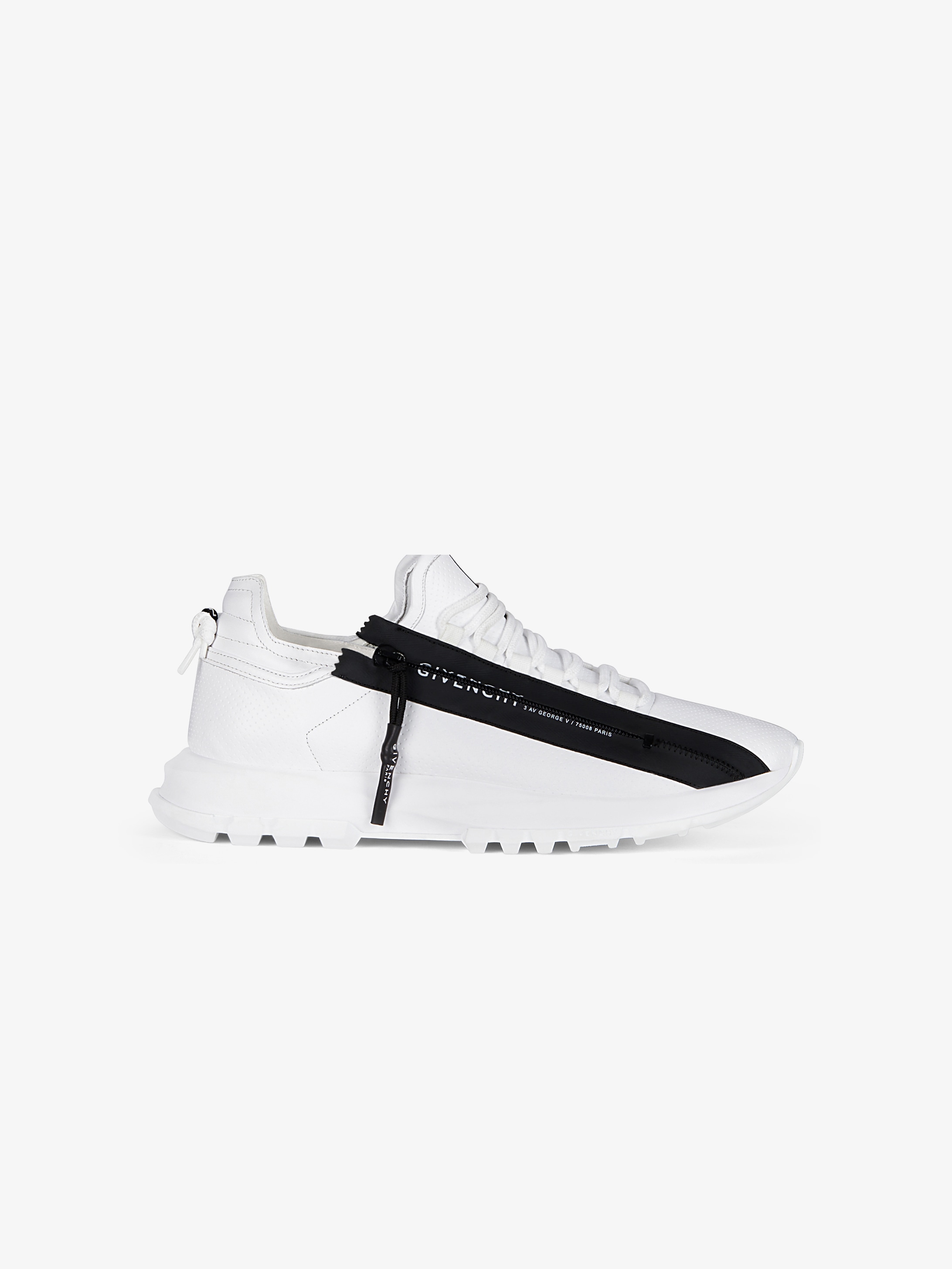 givenchy perforated low sneakers in leather