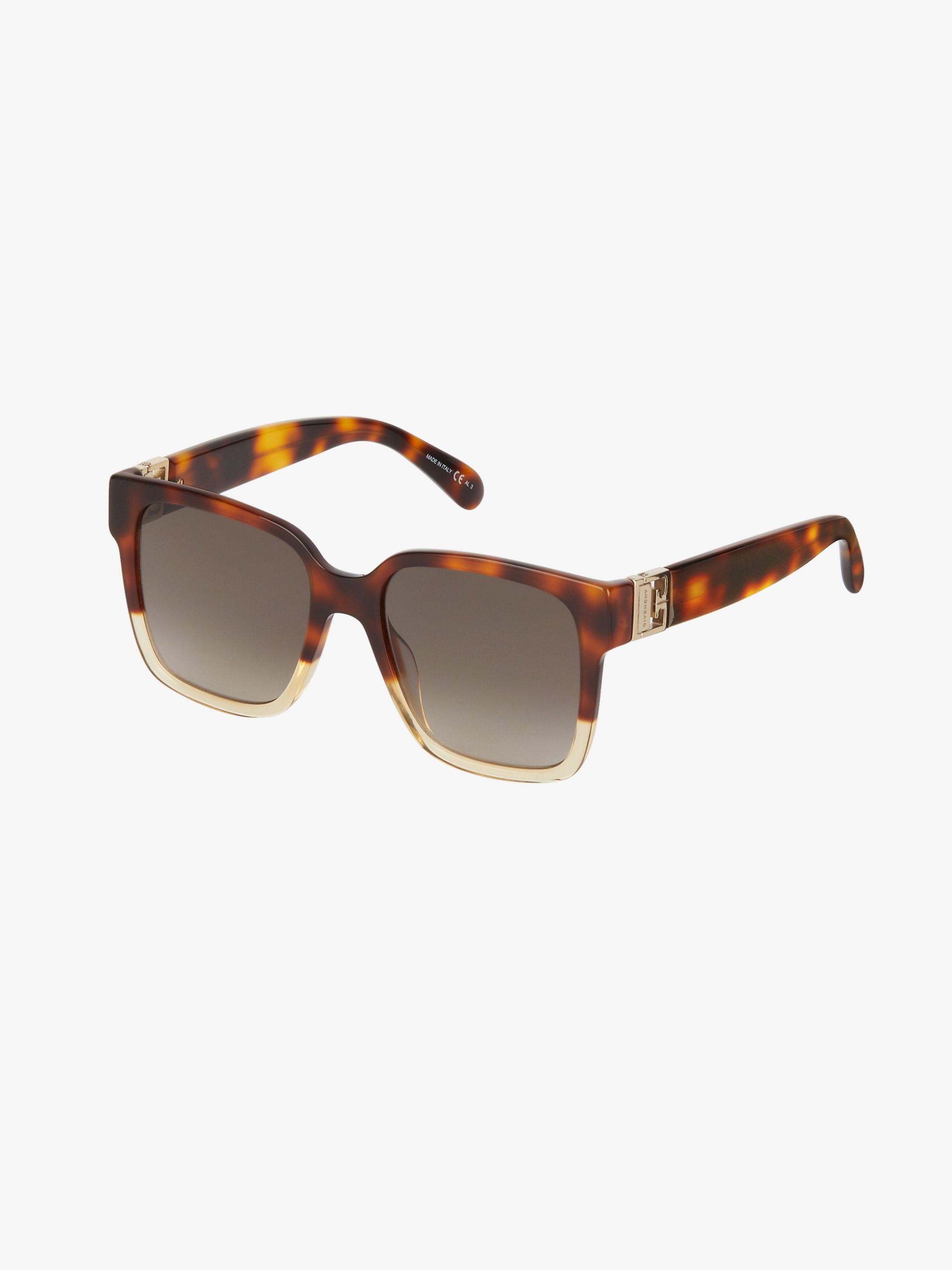 Two tone GV3 square sunglasses in acetate