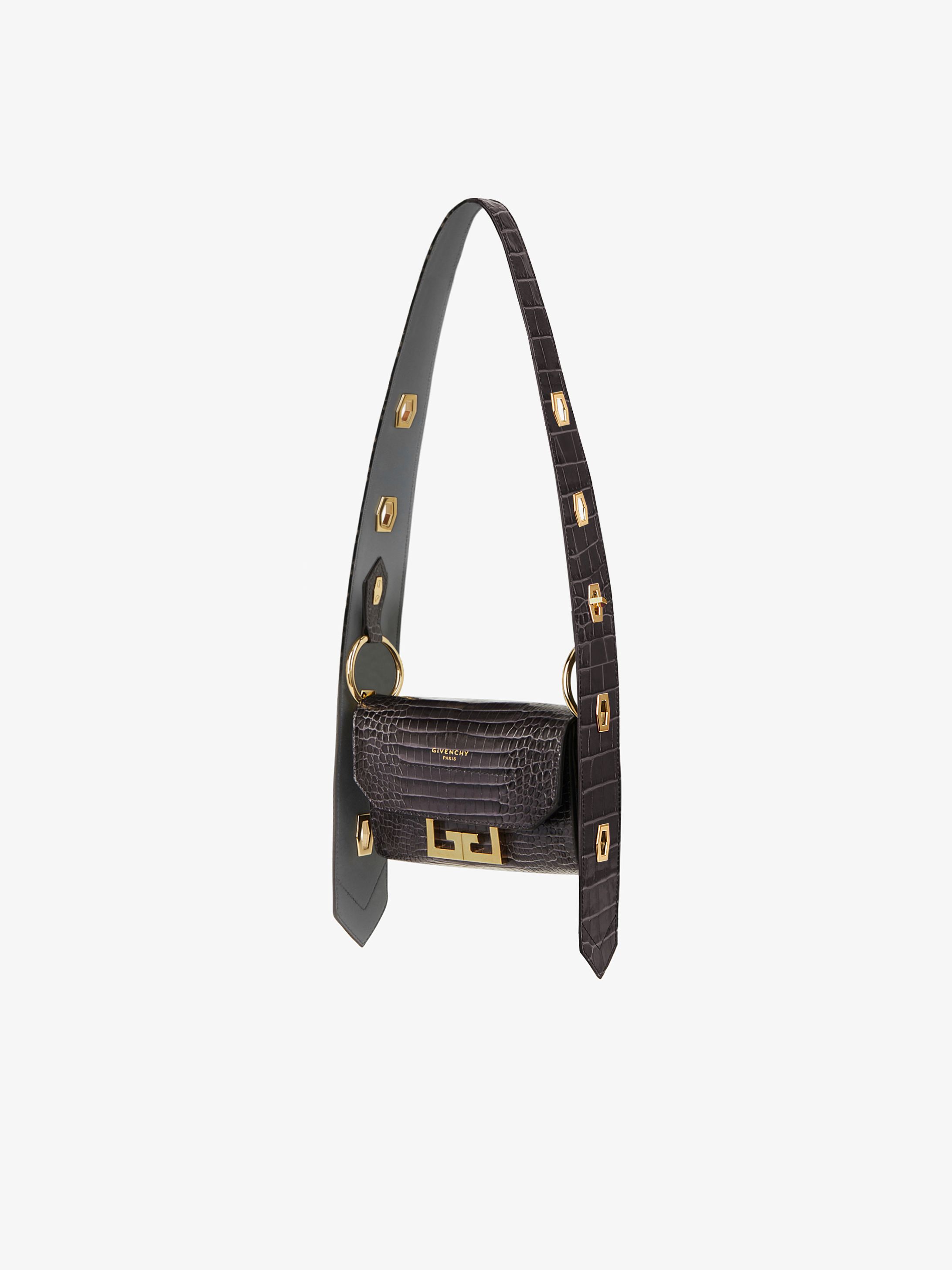 Nano Eden bag in crocodile effect leather