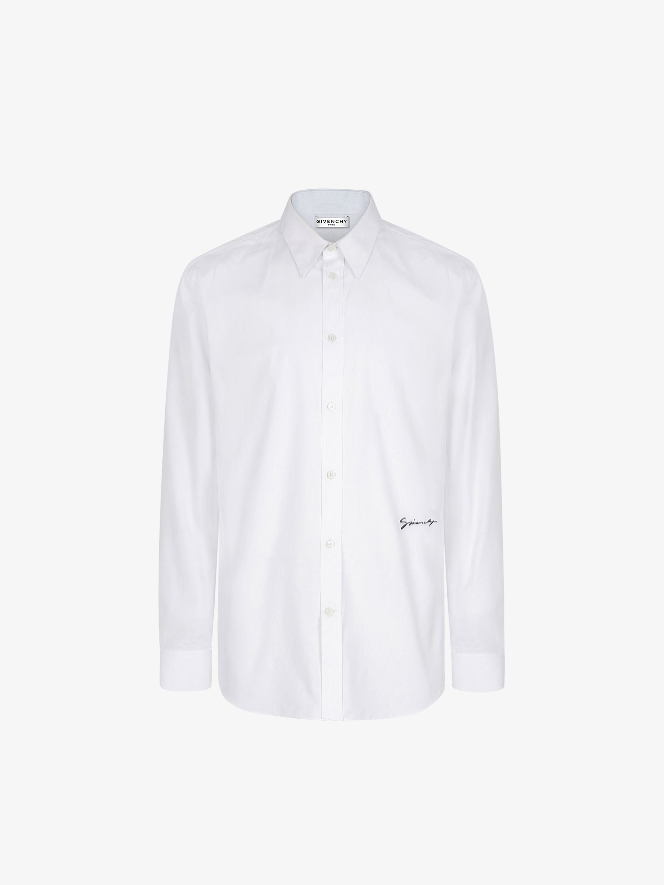 Camicia con firma GIVENCHY ricamata