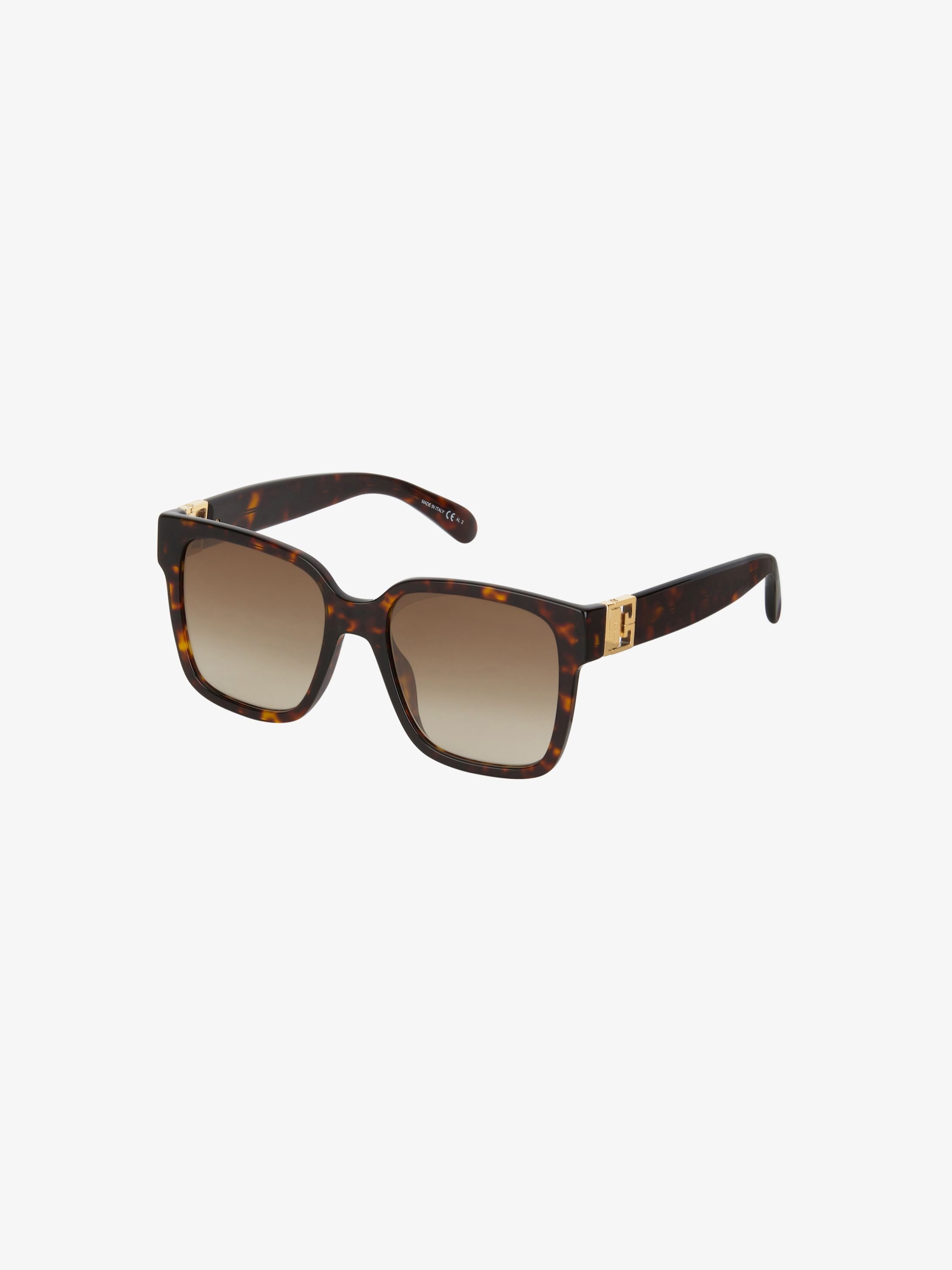 Two tone GV3 square sunglasses in acetate