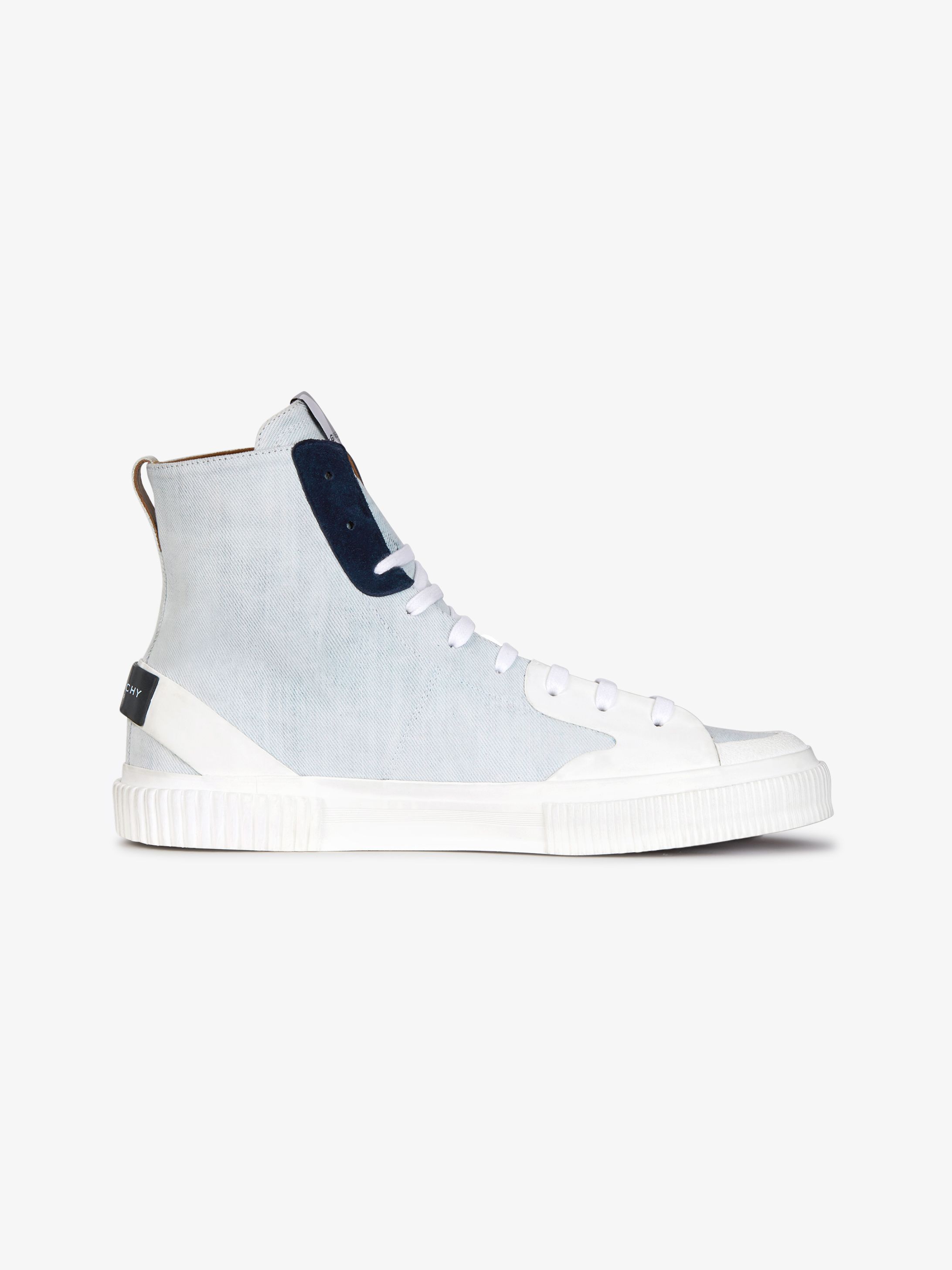 Sneaker medie in denim