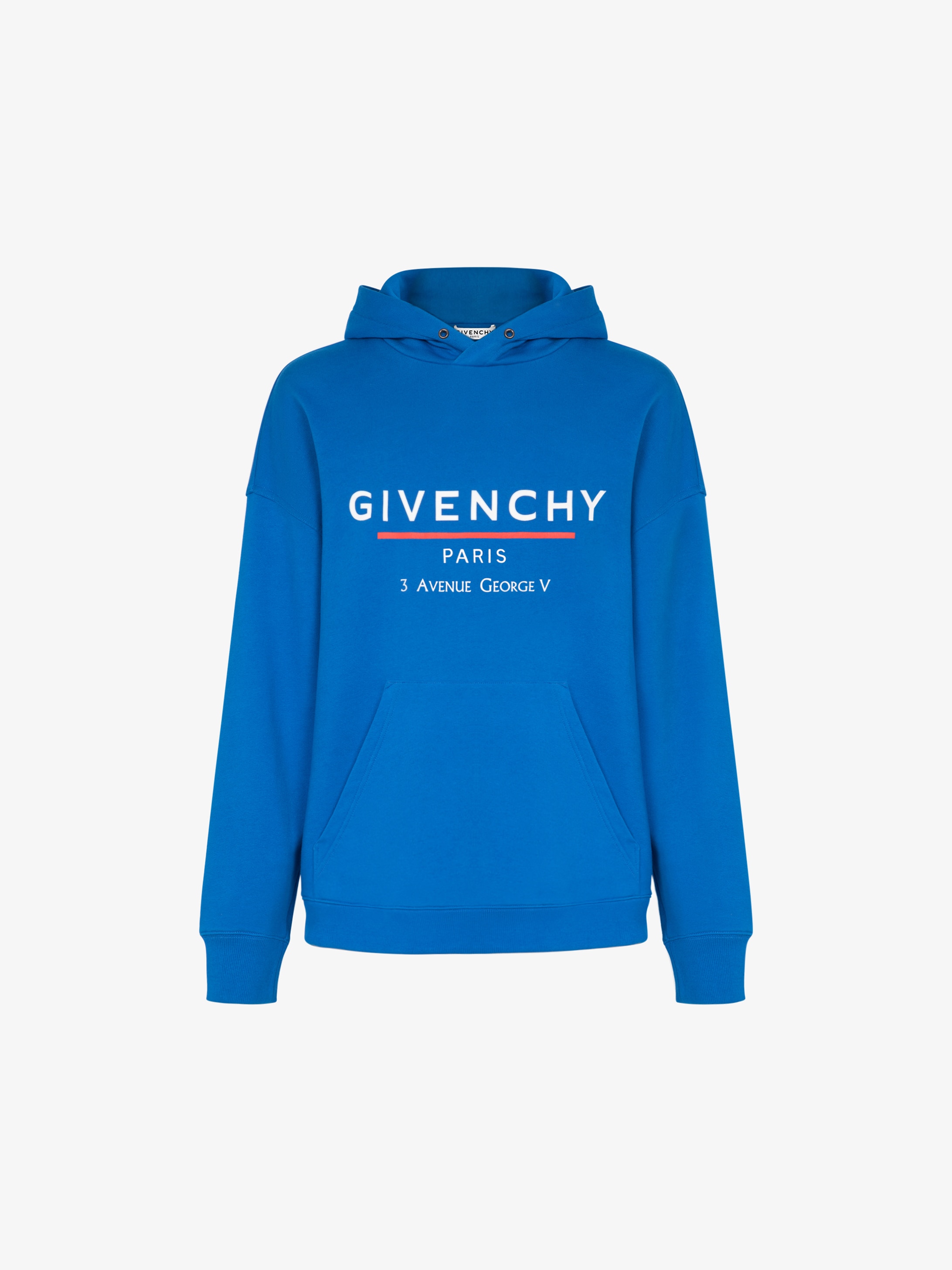 givenchy ripped hoodie blue