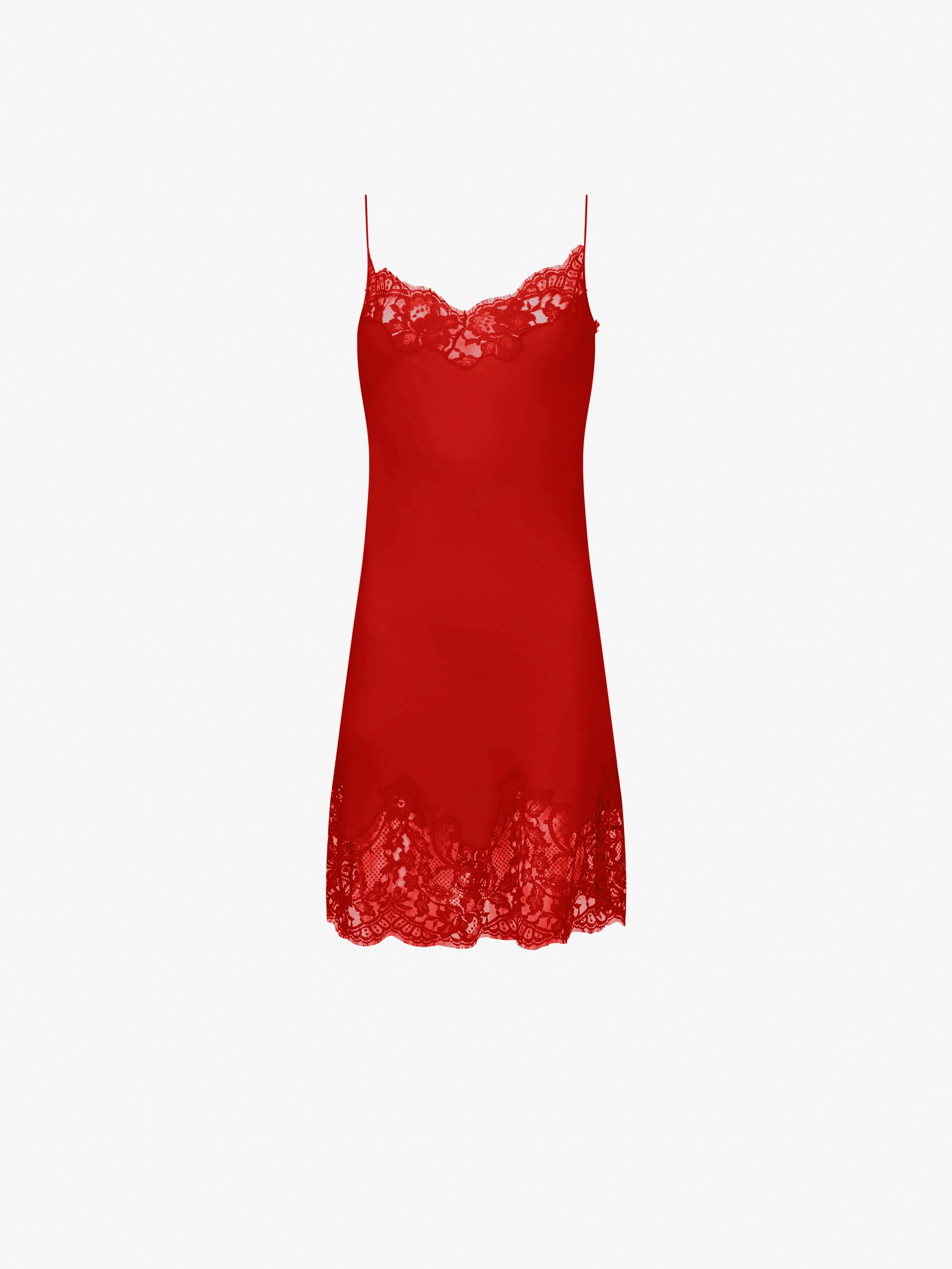 Givenchy Silk and lace short dress 