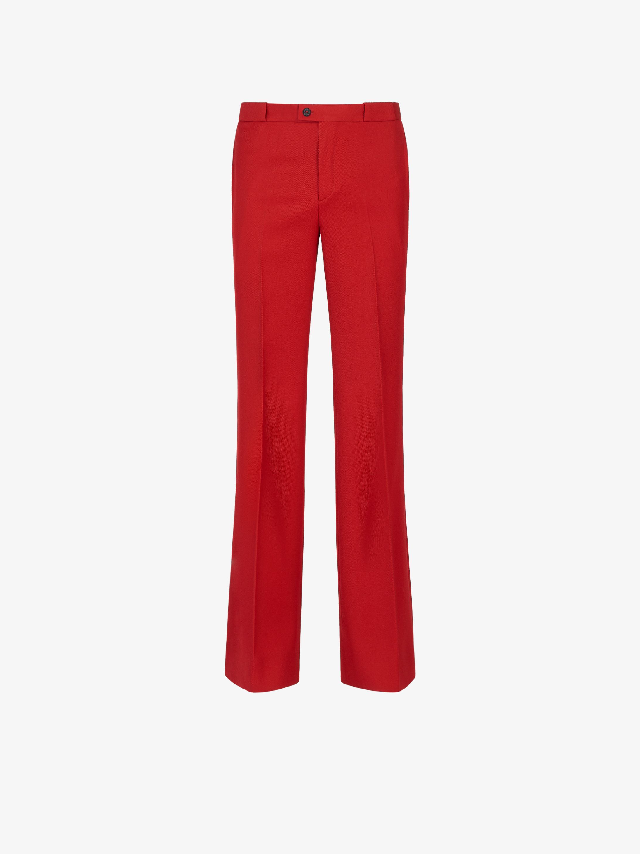 Flared pants in japanese wool