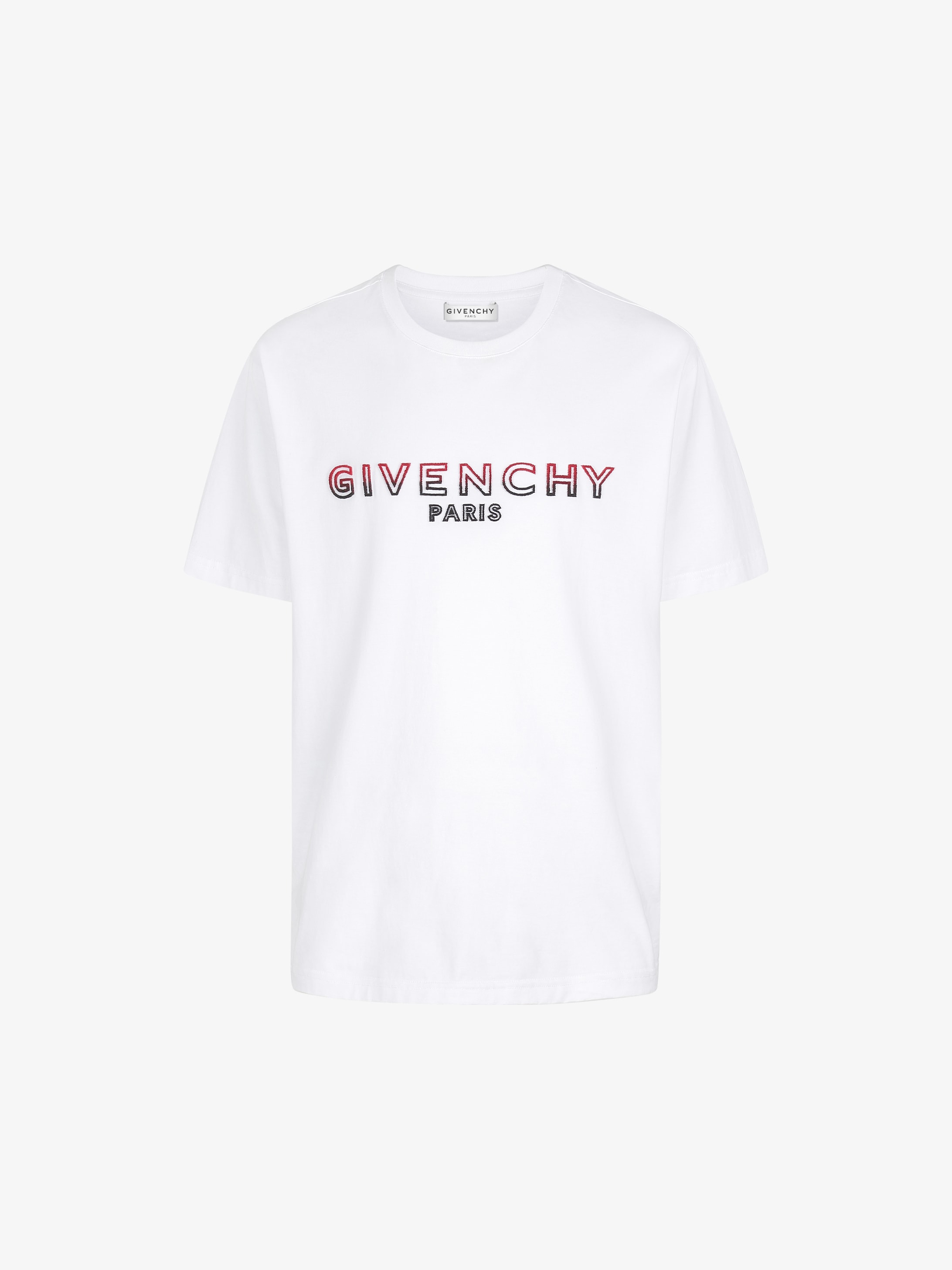 T Shirt Con Ricamo Givenchy Paris 4g Givenchy Paris