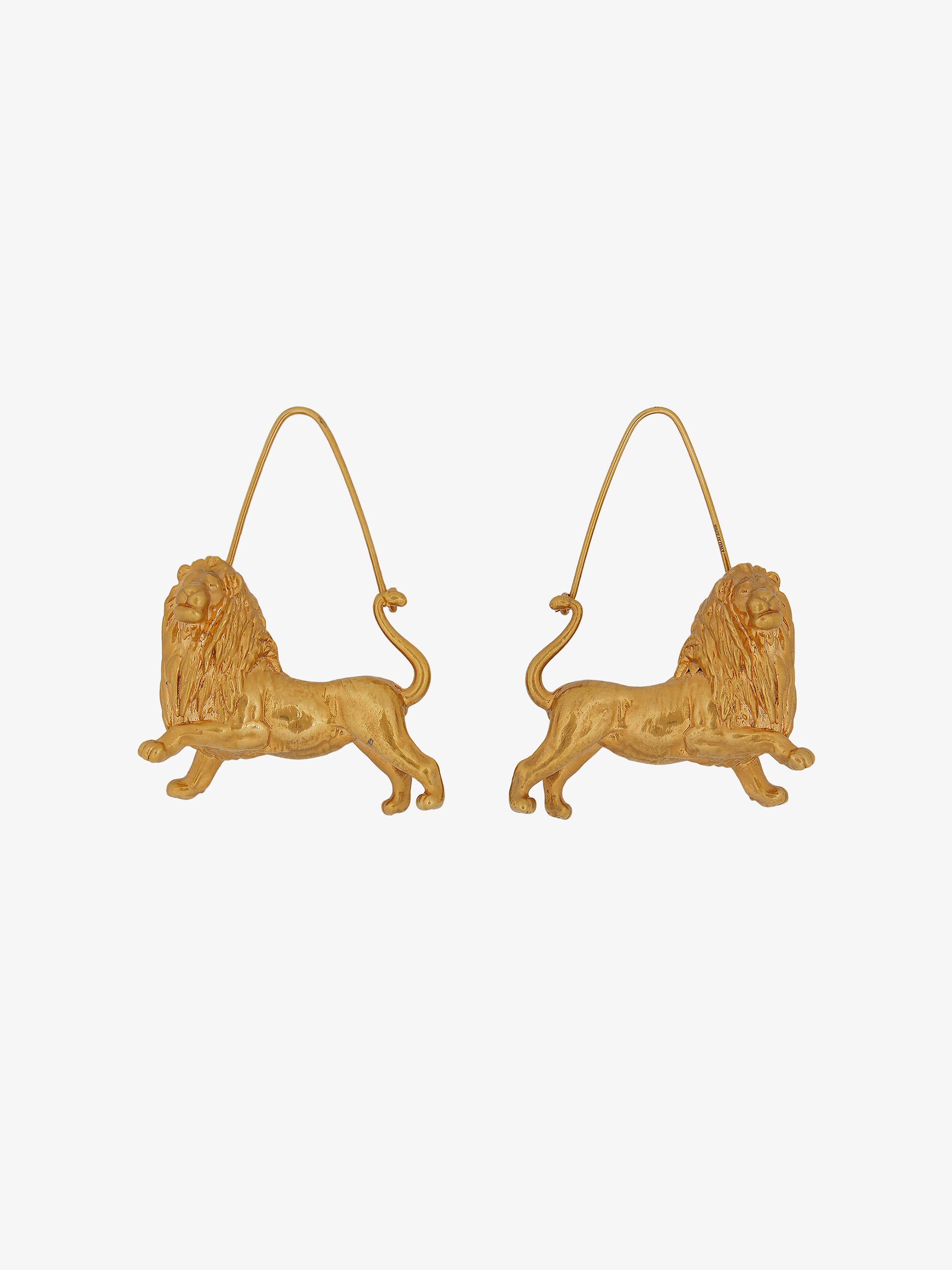 Boucles d'oreilles zodiaque Lion