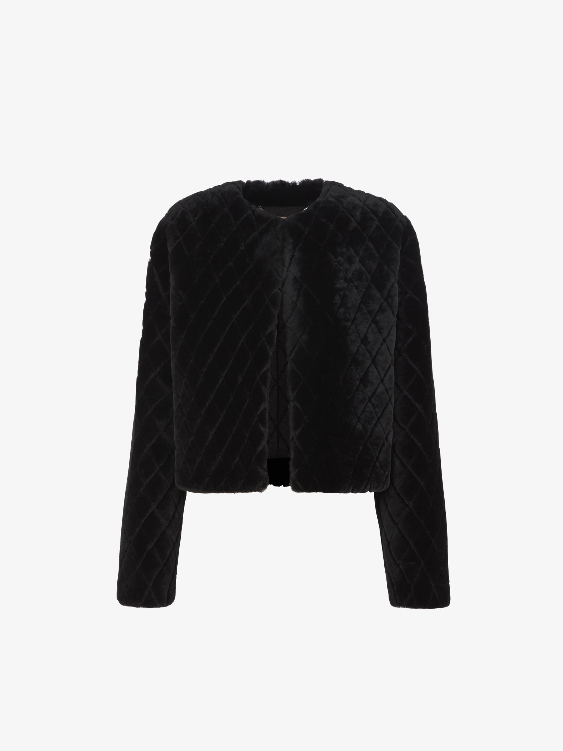 Giacca trapuntata in shearling