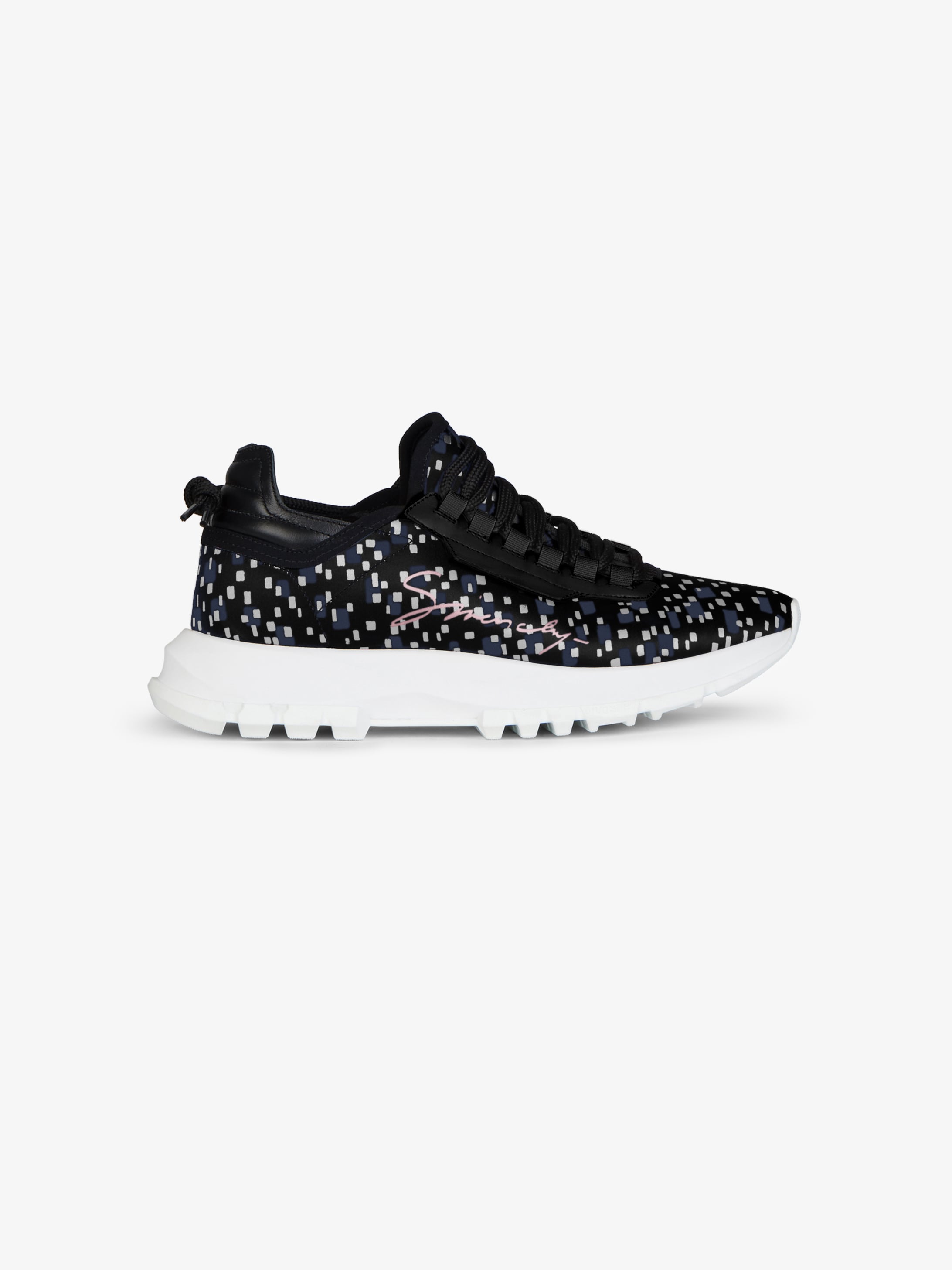 Spectre low runners sneakers in printed satin