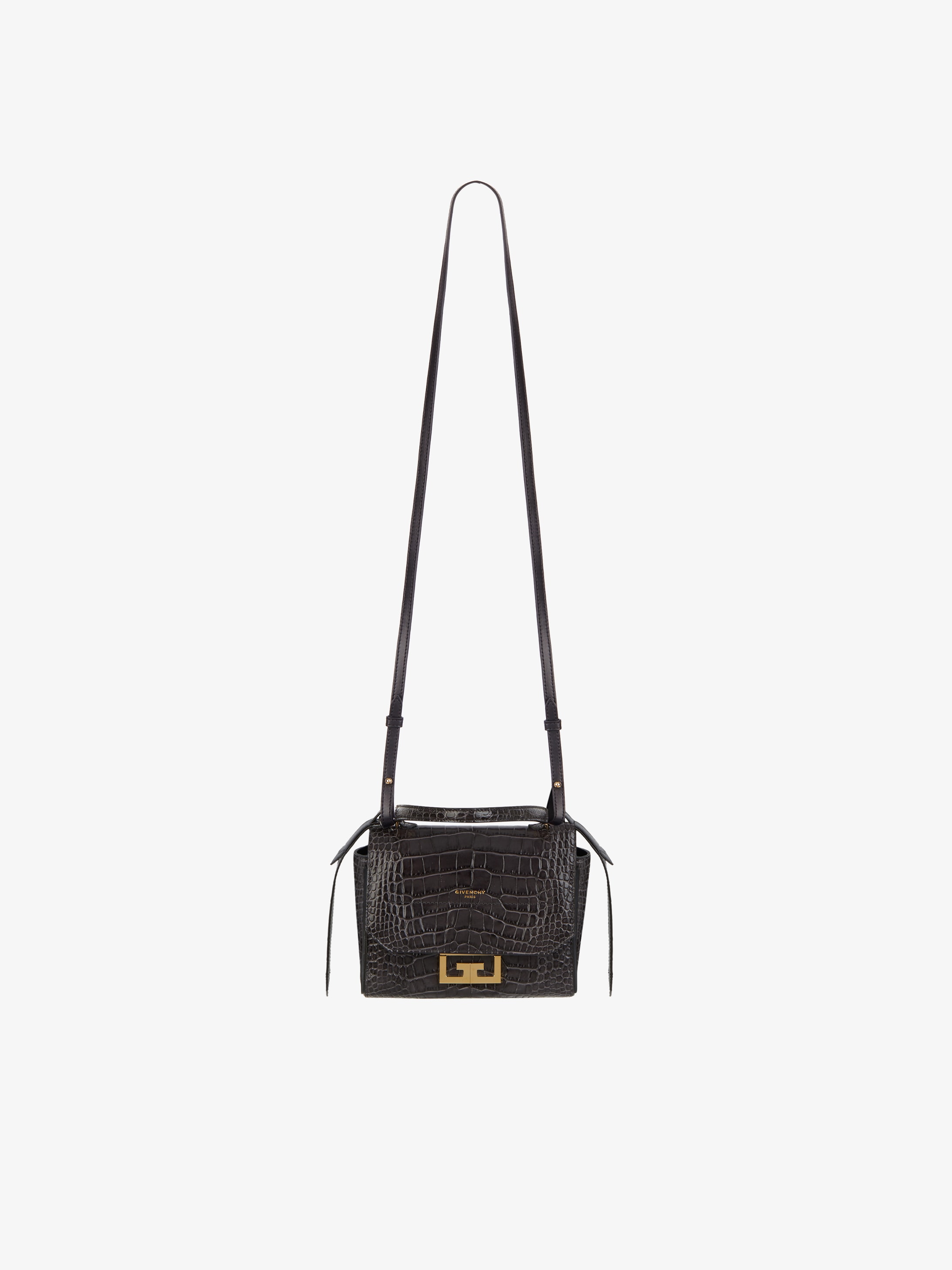 Mini Eden bag in crocodile-effect leather