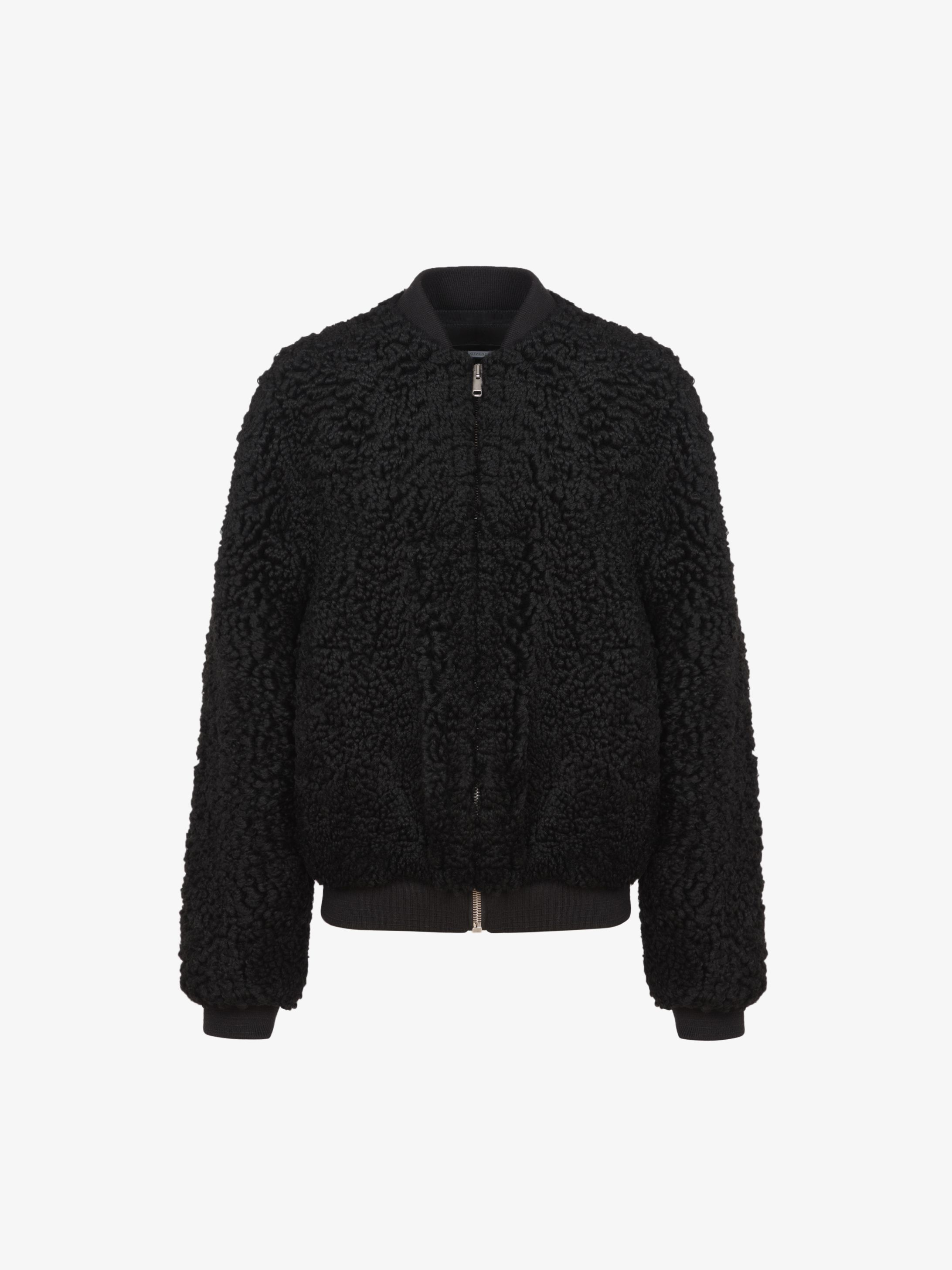 Shearling bomber