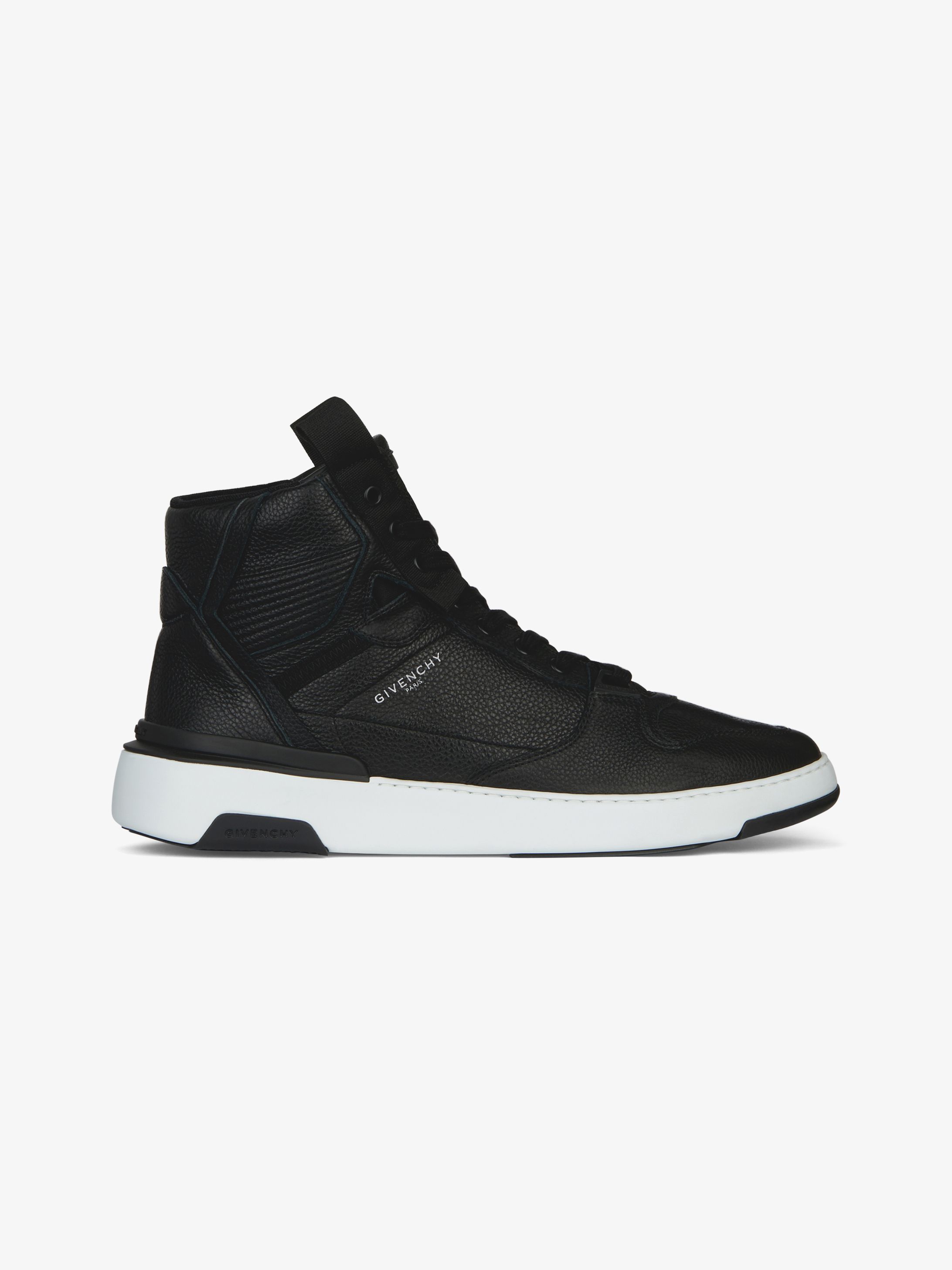 Wing mid two-tone sneakers in leather