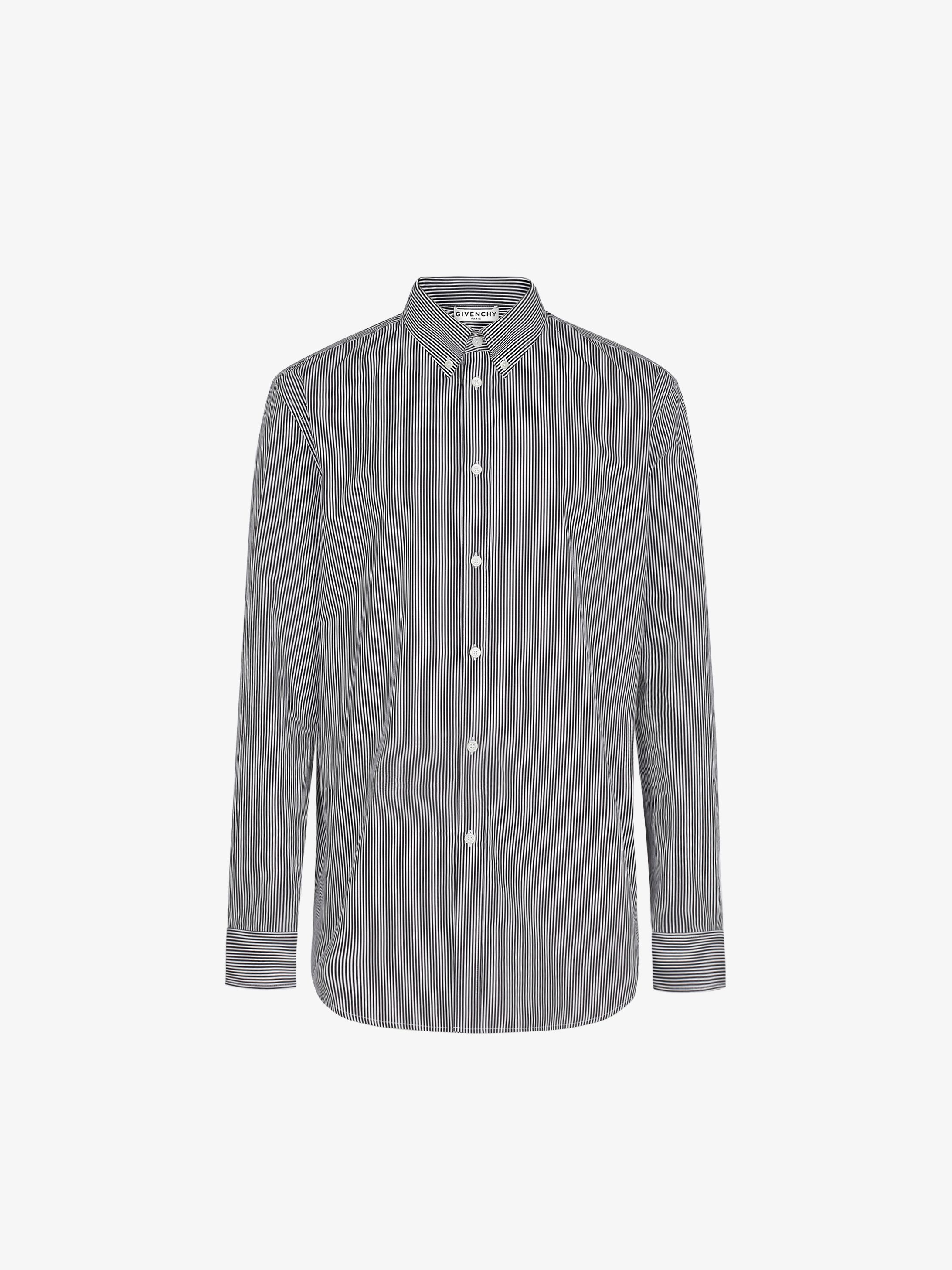 Chemise rayée à patch GIVENCHY
