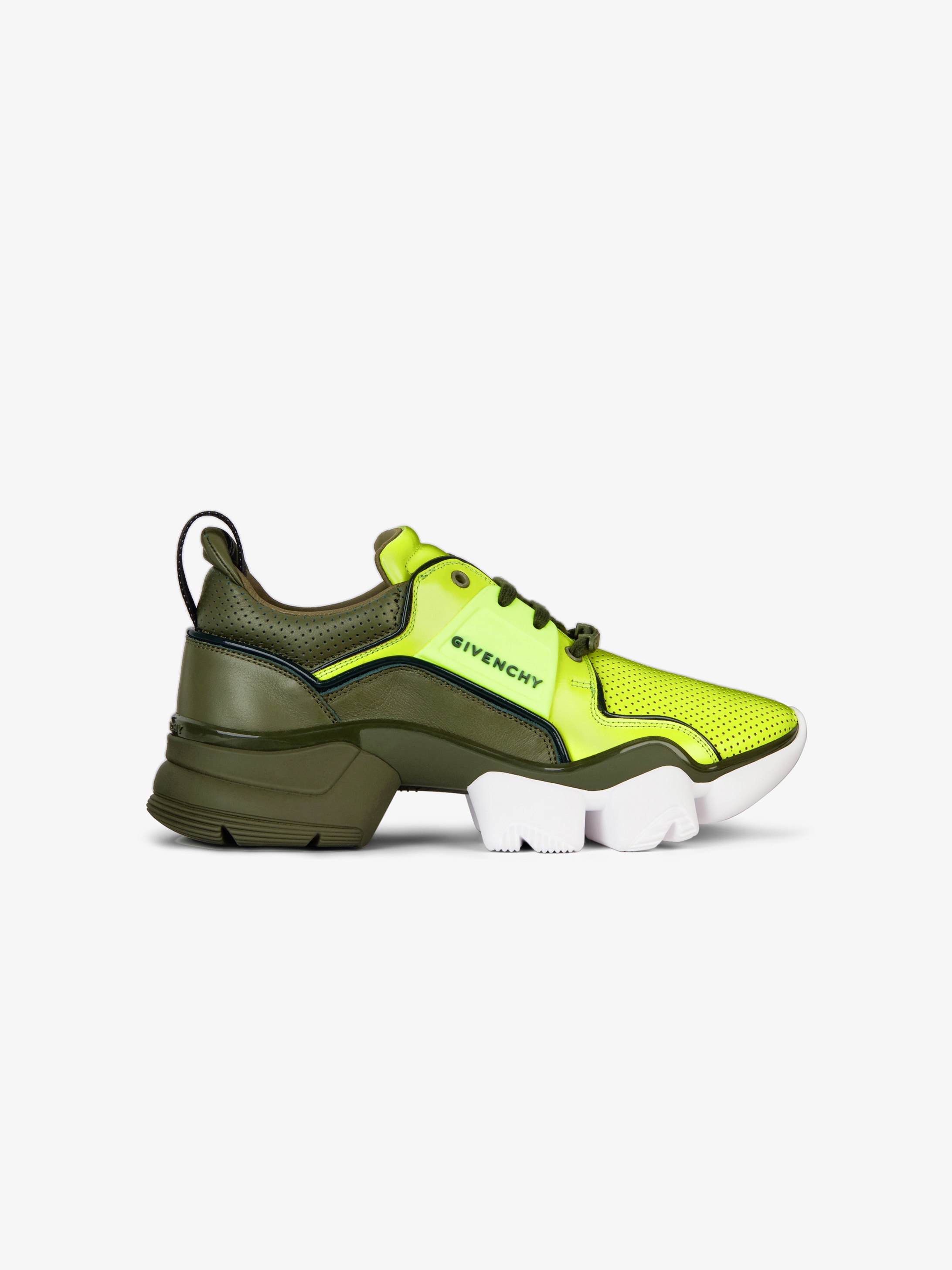 Two-toned Jaw low sneakers in neoprene and leather