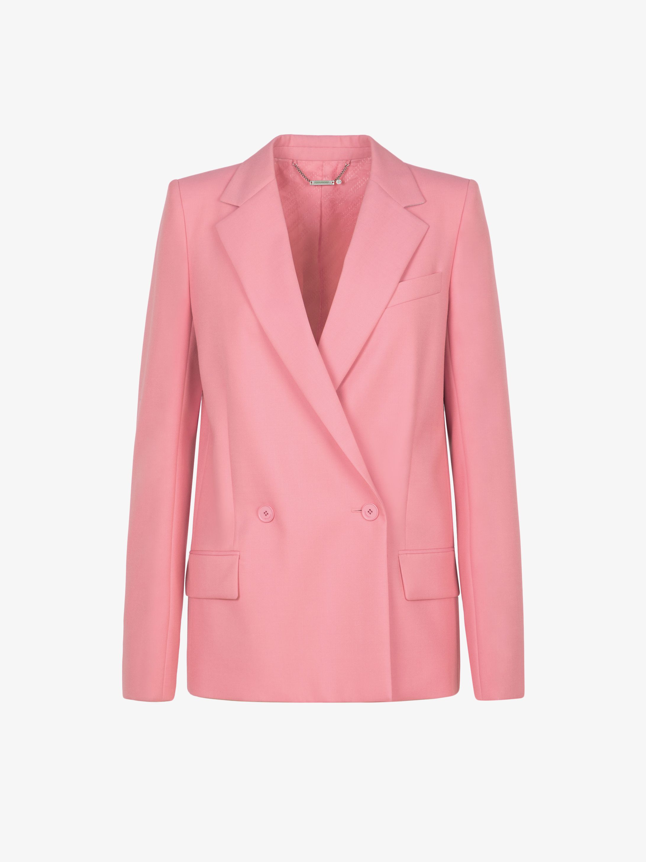 Double breasted jacket in wool