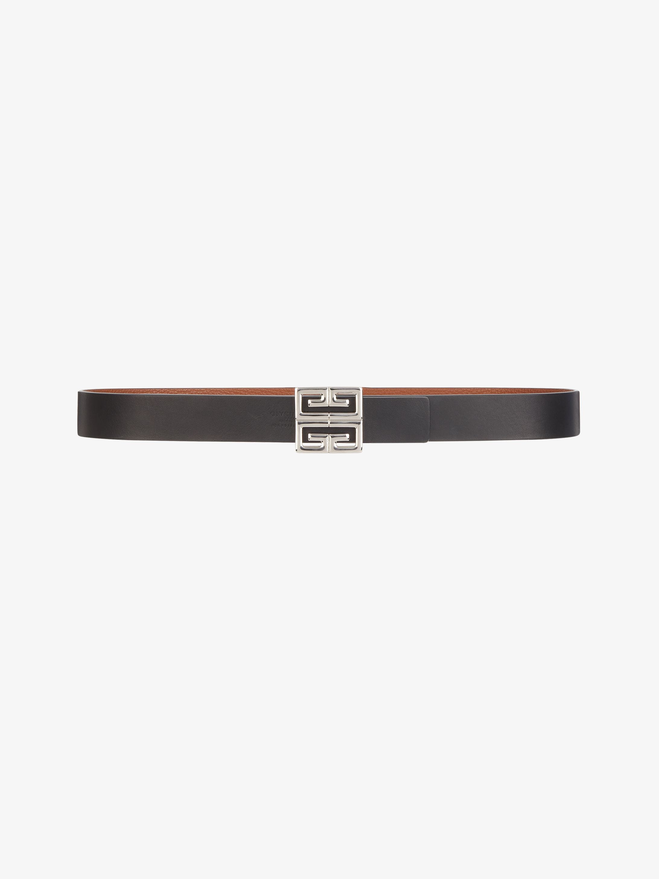 Reversible 4G buckle belt in leather