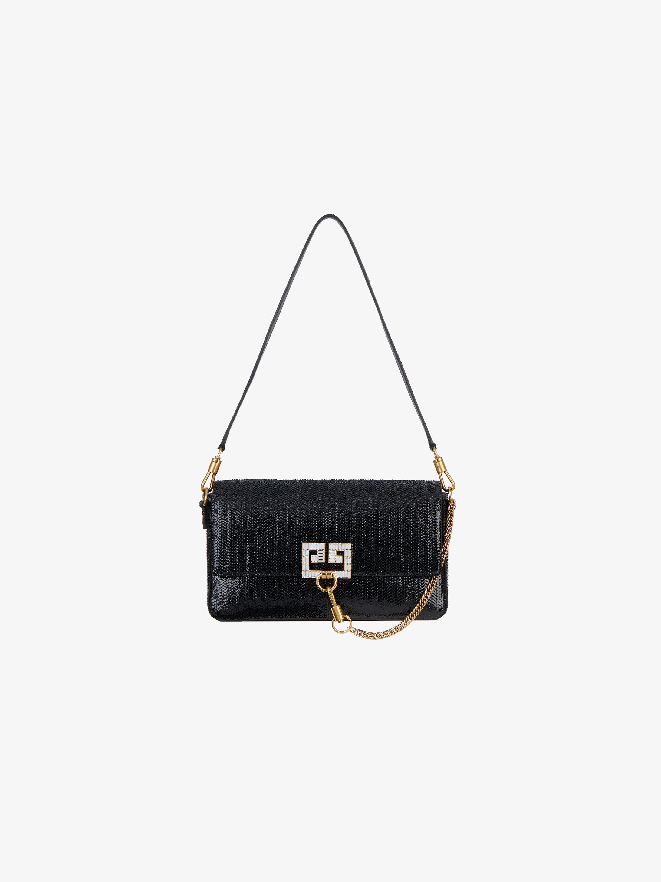 Snake effect Charm bag in laser cut leather