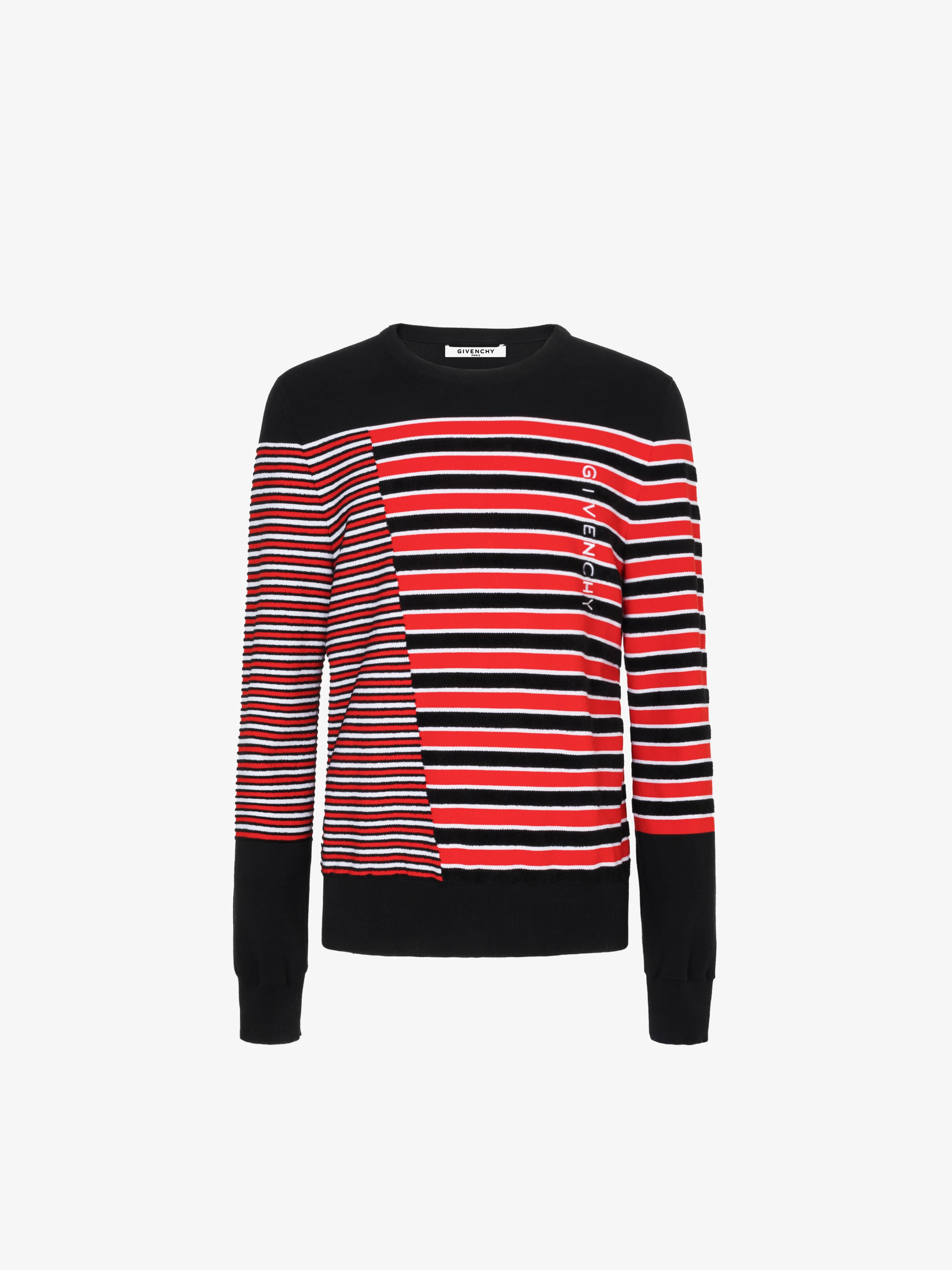 black white and red givenchy sweater