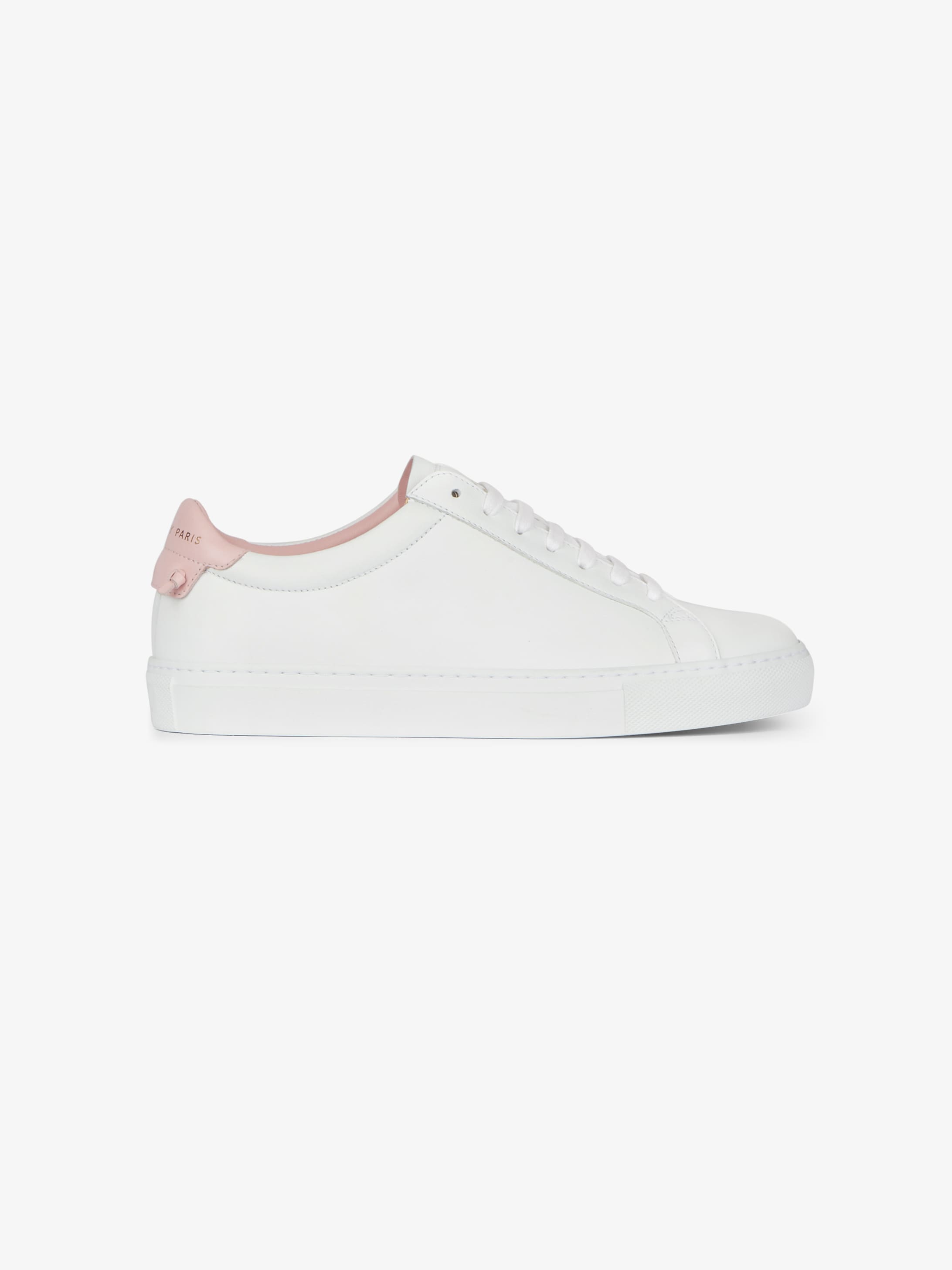 Two-toned urban street sneakers in leather