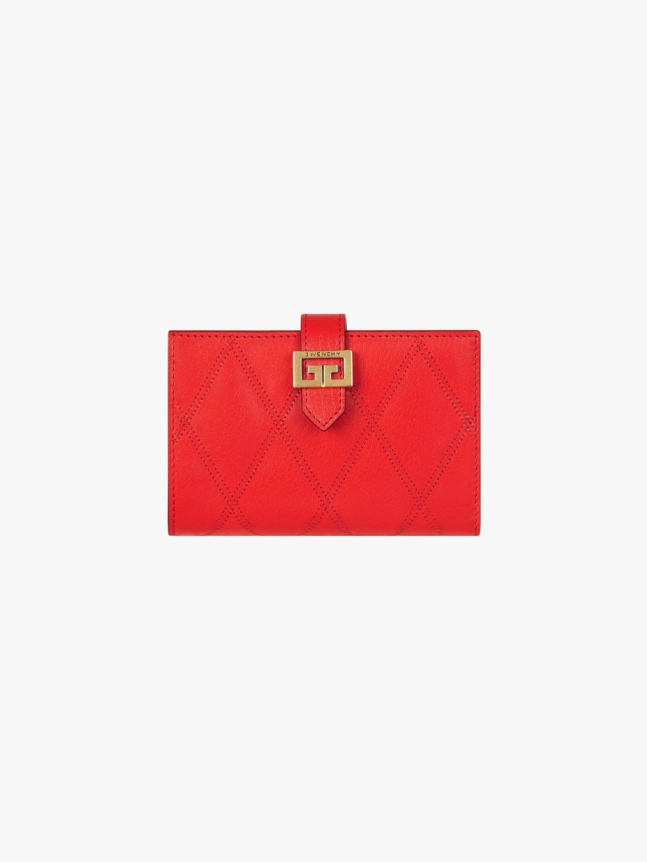 GV3 wallet in diamond quilted leather