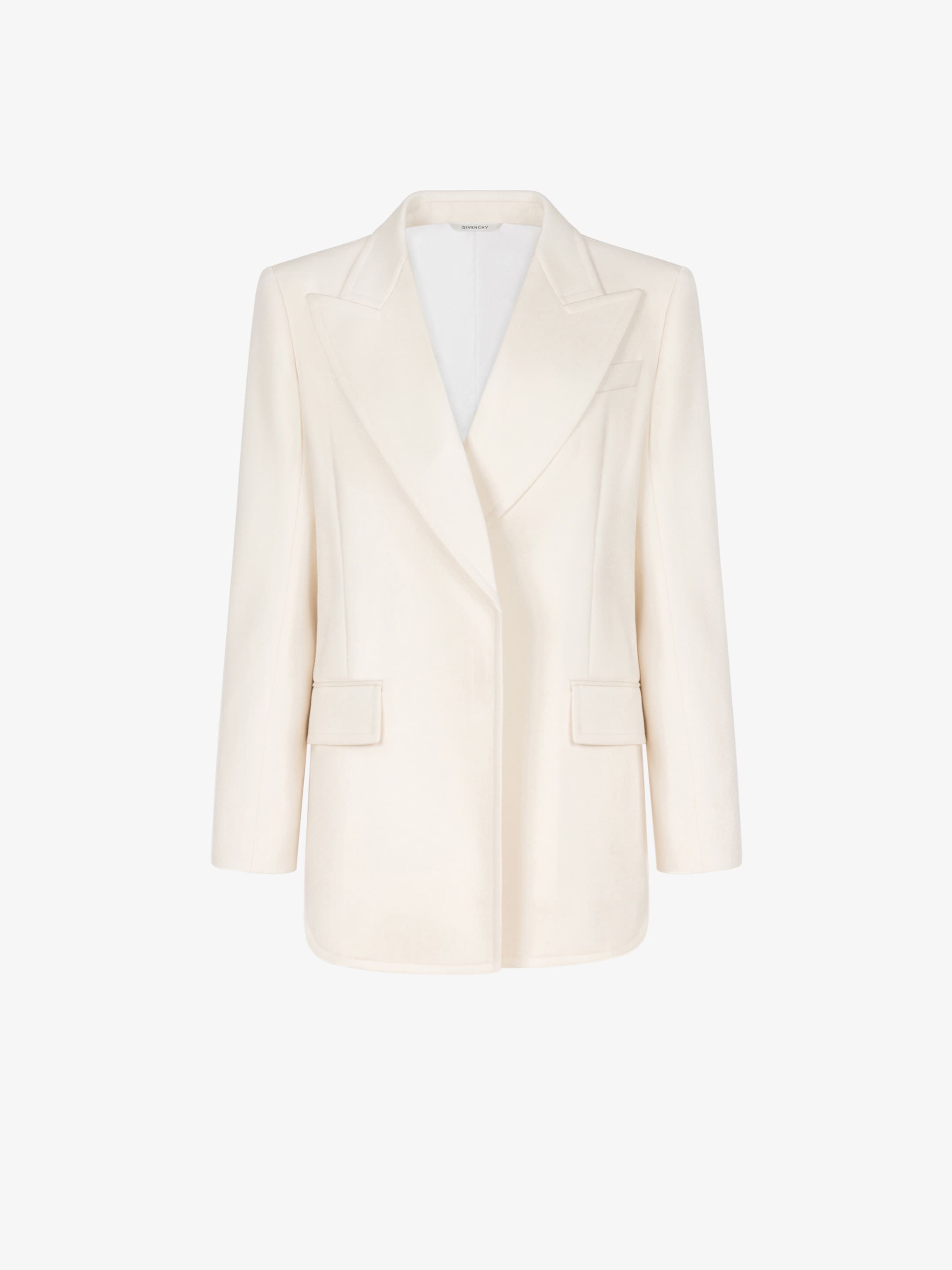 Wrap reversible jacket in drill wool