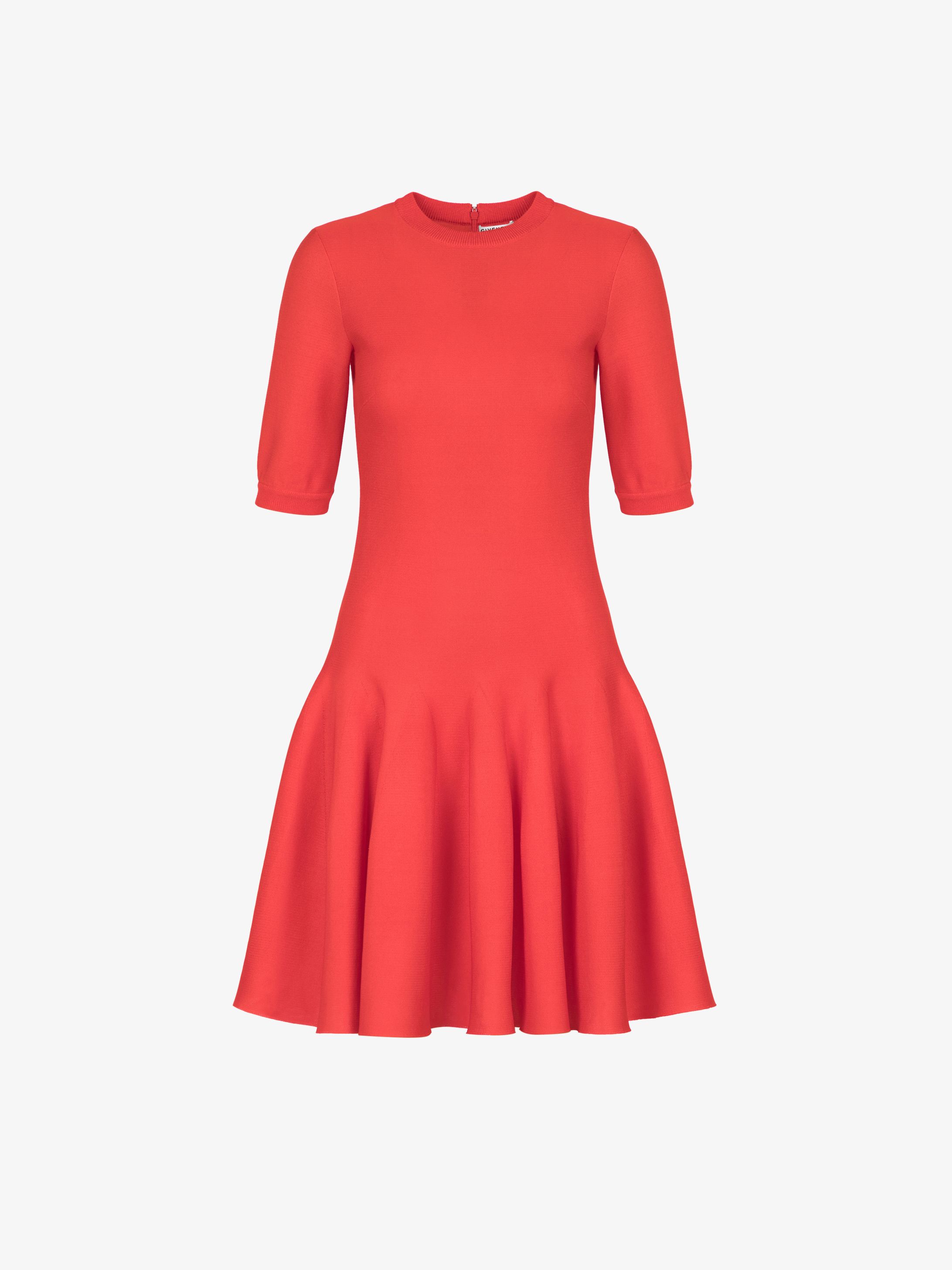 Dress with tails in crêpe de viscose