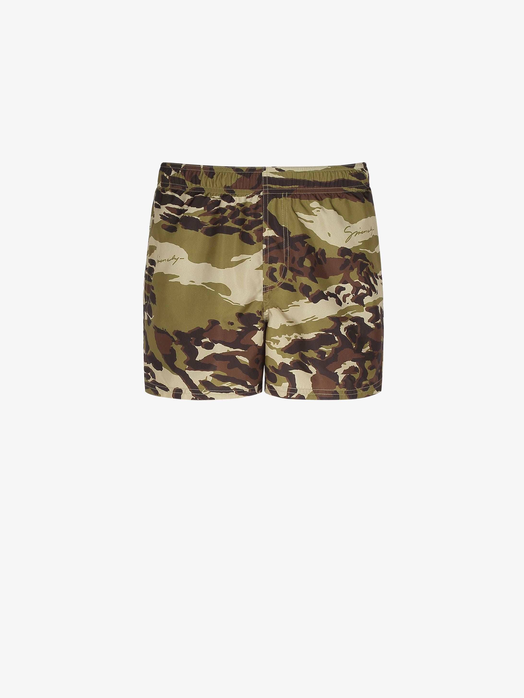 Short de bain imprimé camouflage