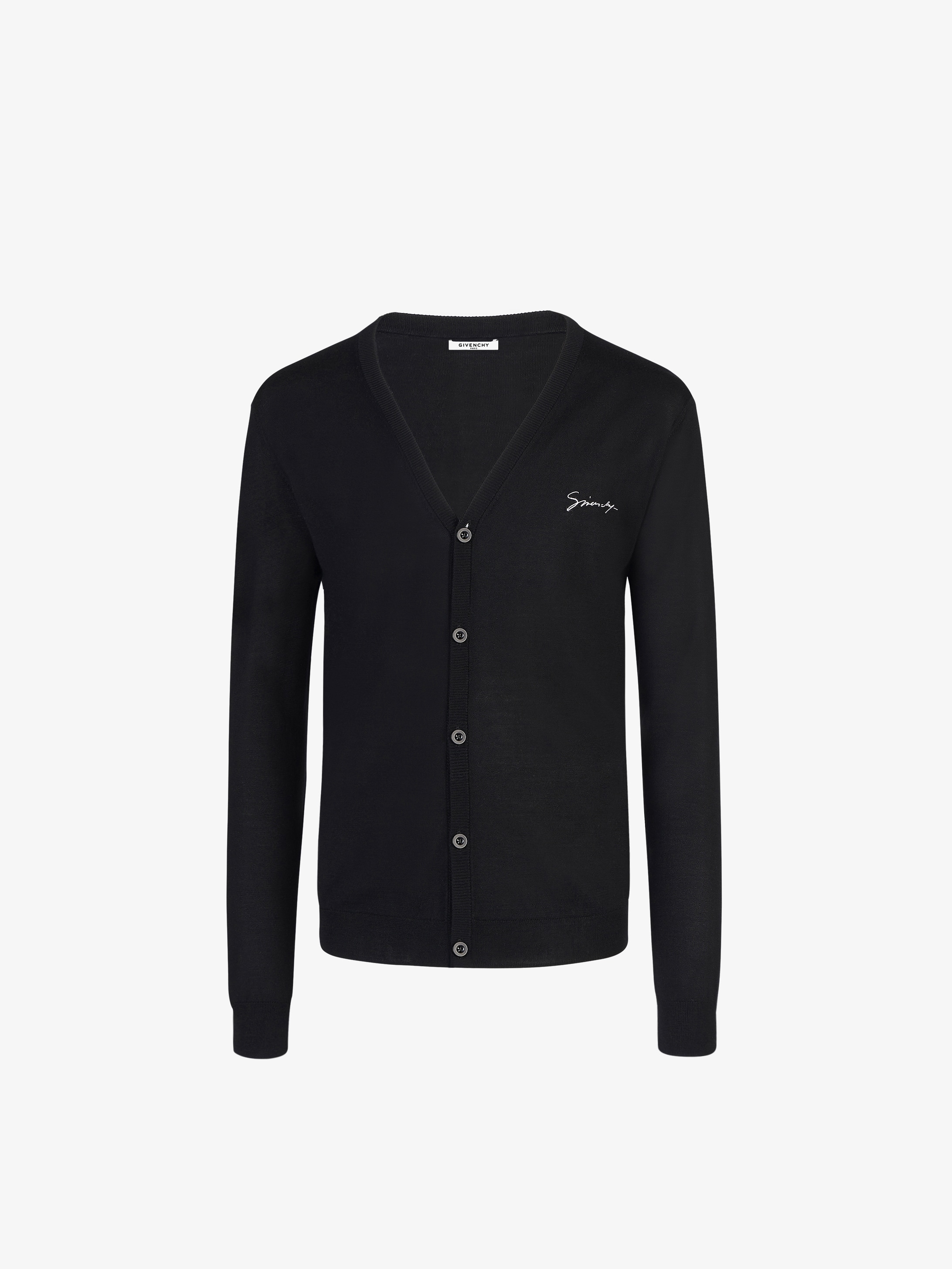 GIVENCHY embroidered cardigan in silk