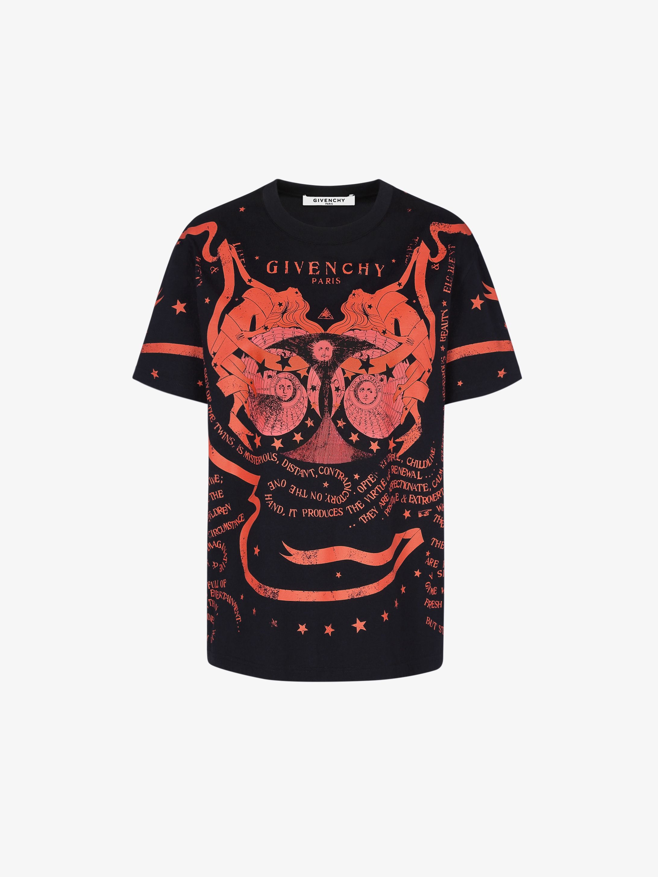 T-shirt oversize con stampa Gemelli